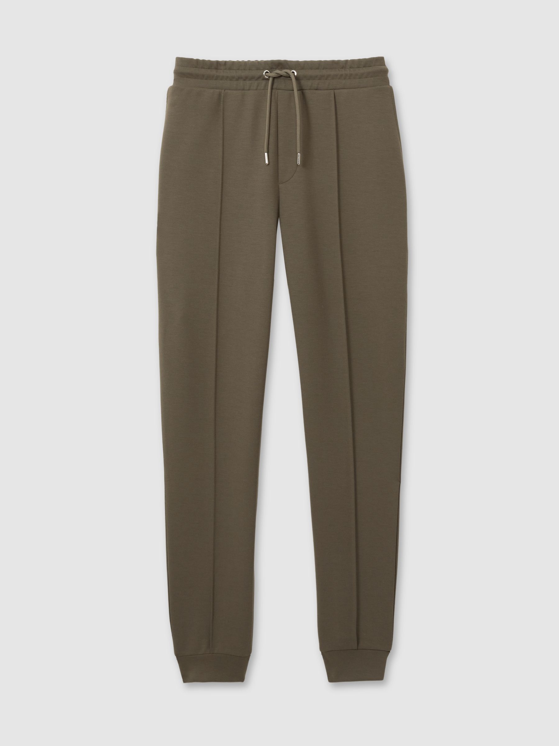 Drawstring Jersey Joggers in Sage Green