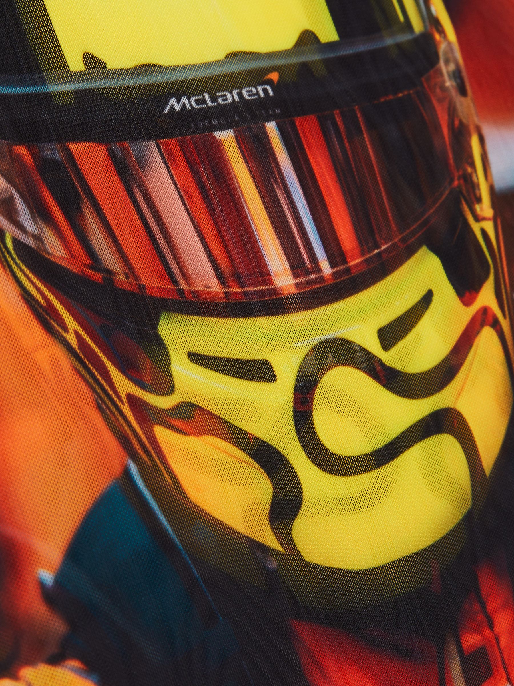 McLaren F1 Team Lando Print Mesh Top in Black
