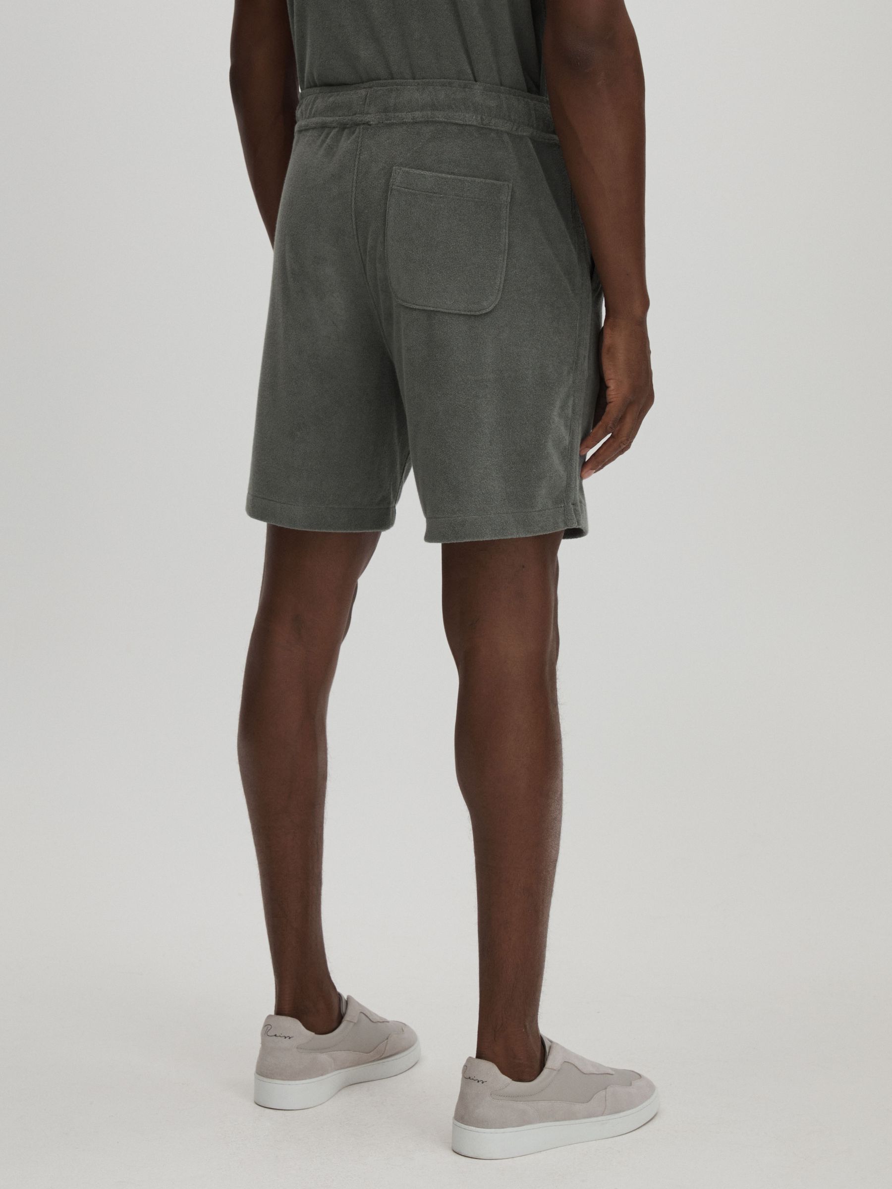 Paige Terry Drawstring Shorts in Grey
