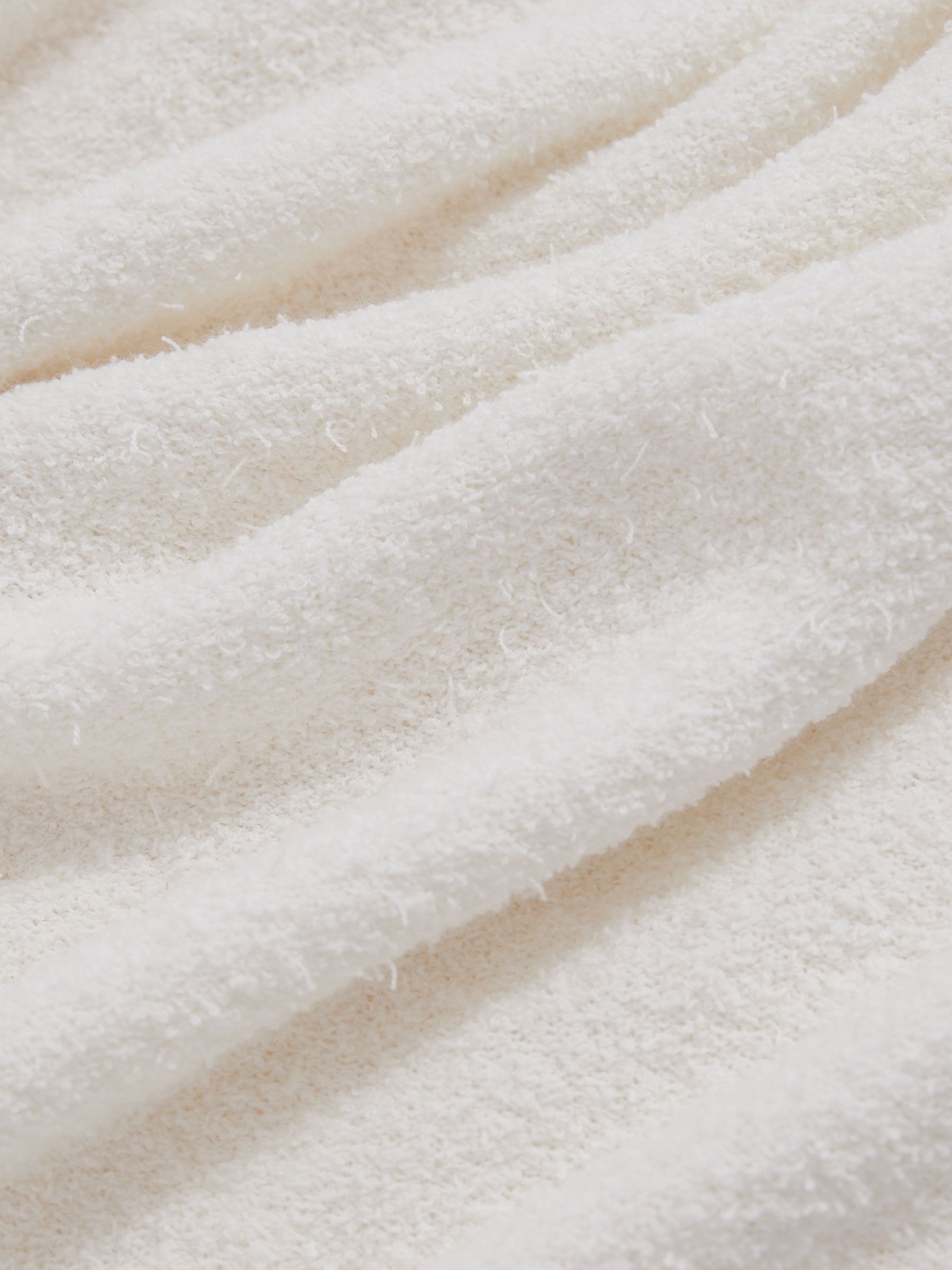 Reiss | Les 100 Ciels Bouclé T-Shirt in Ivory