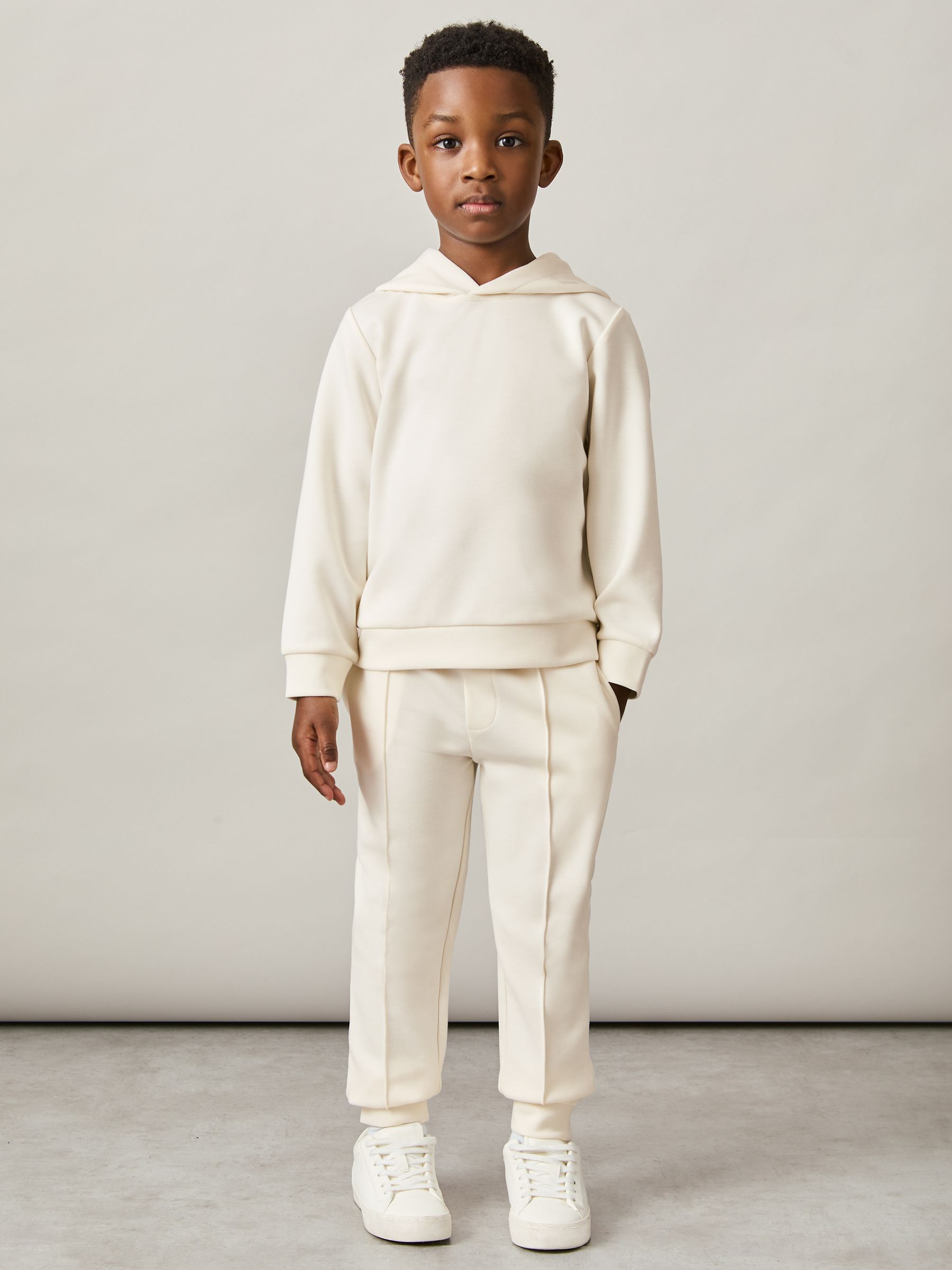 13-14 yrs Interlock Drawstring Joggers in Off White