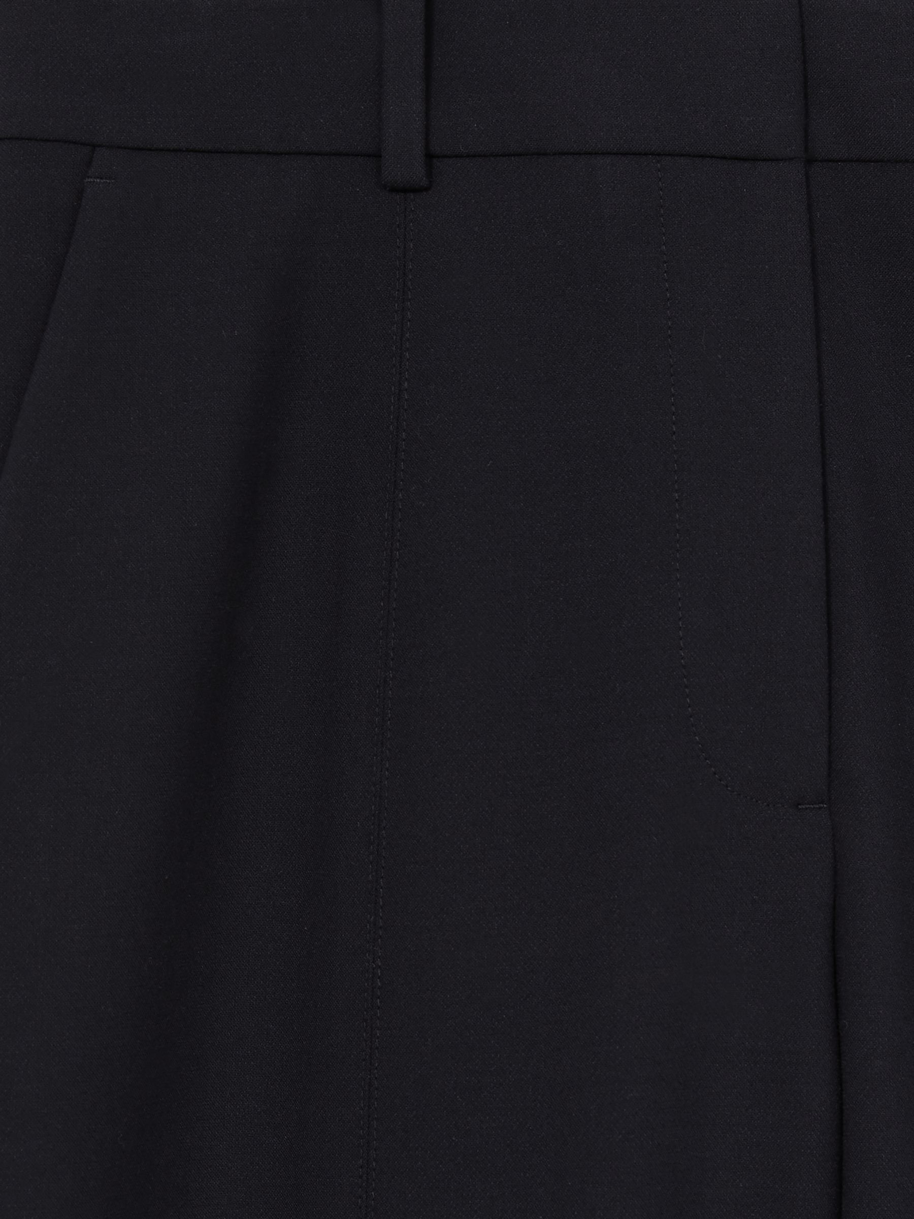 Flared Tailored Trousers in Navy