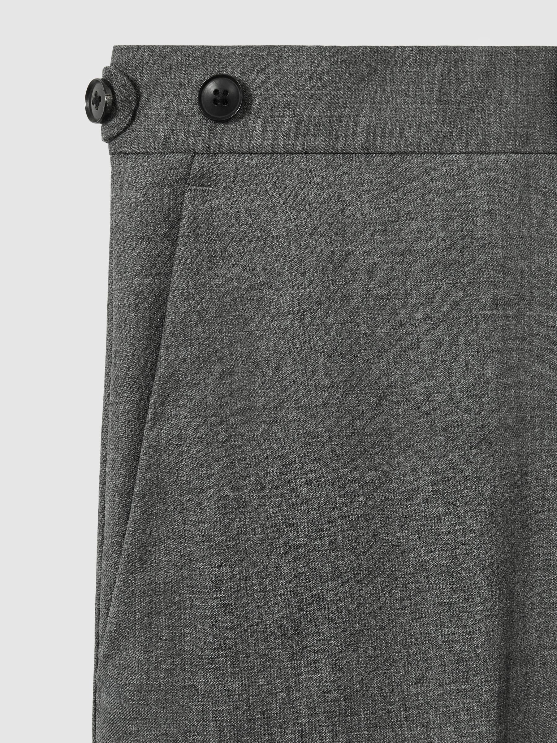 Slim-Fit Wool Suit Trousers in Grey