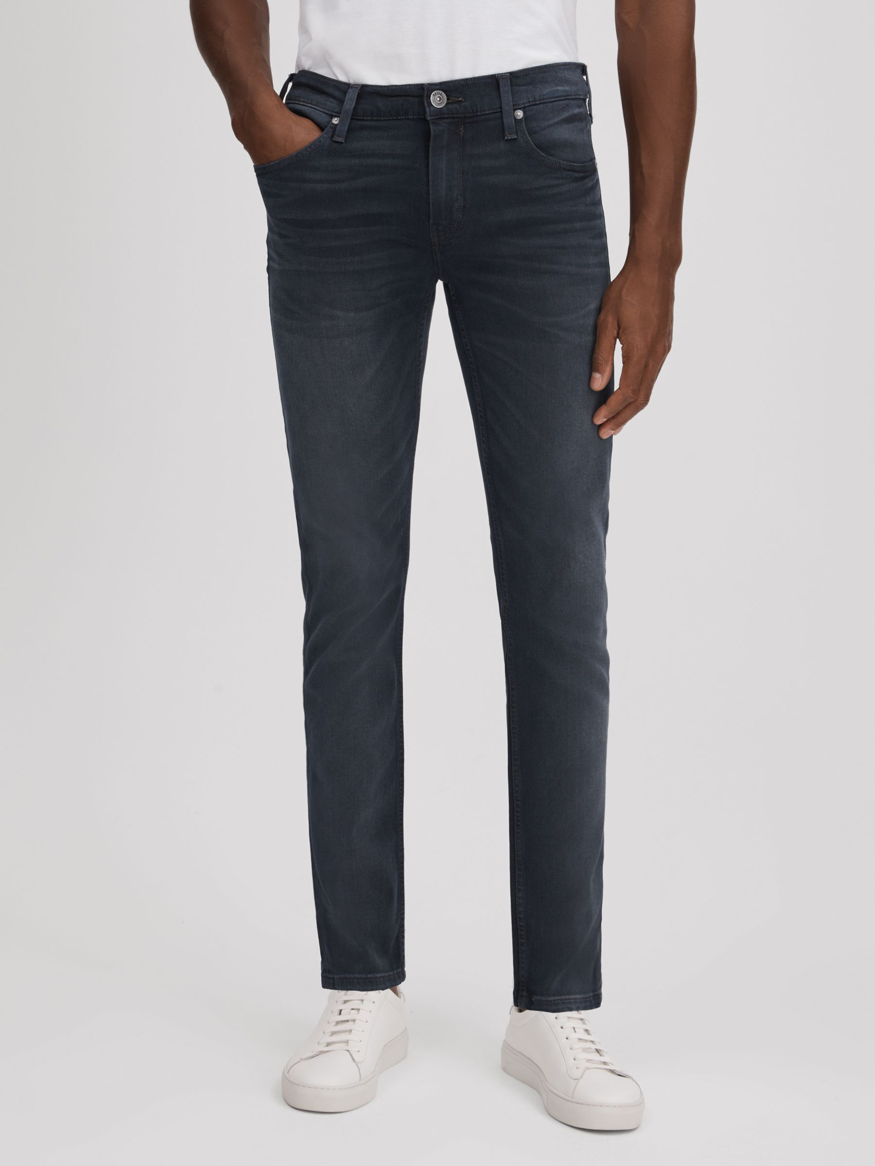 Paige High Stretch Super Skinny Jeans in Wheeler Blue