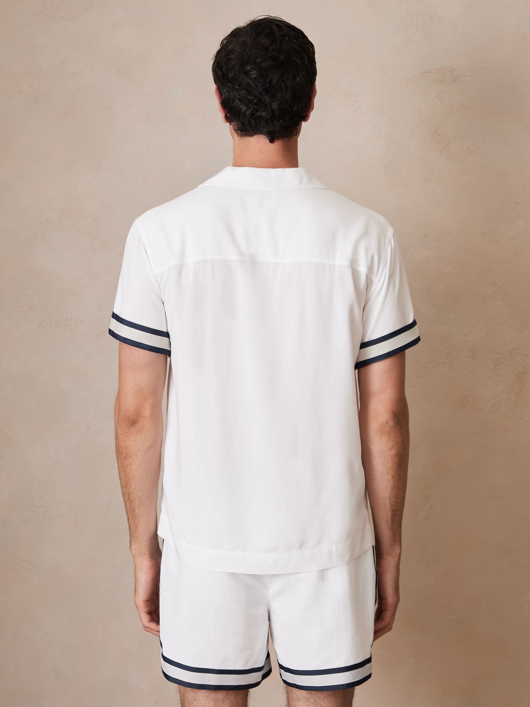 Reiss | Ché Stripe-Cuff Shirt in White