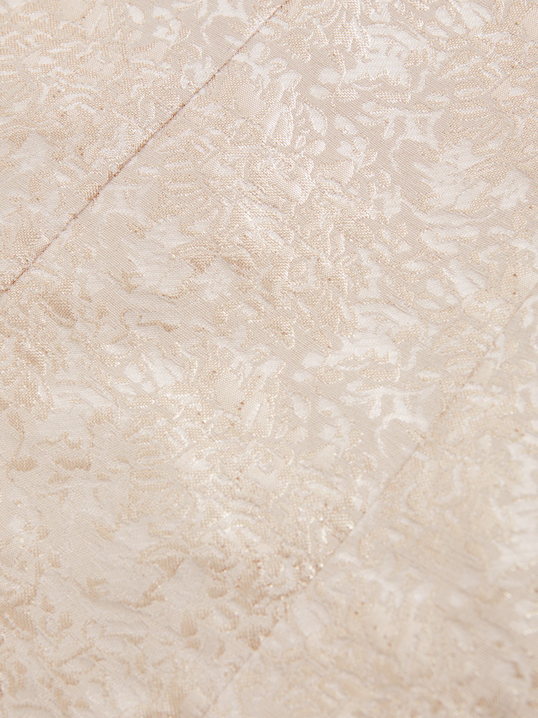 9-13 yrs Metallic Jacquard Shift Dress in Silver