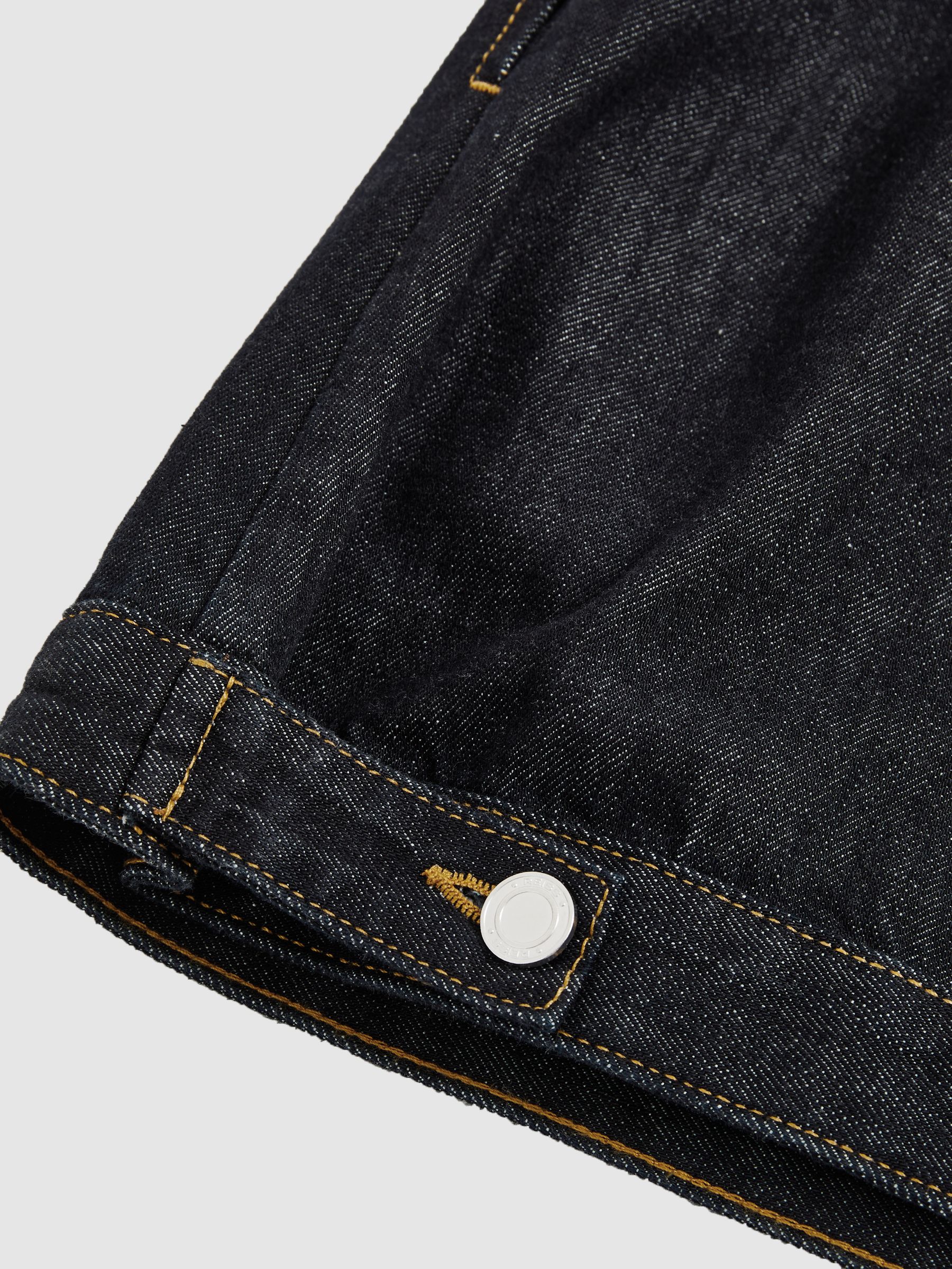 Sleeveless Denim Shift Dress in Indigo