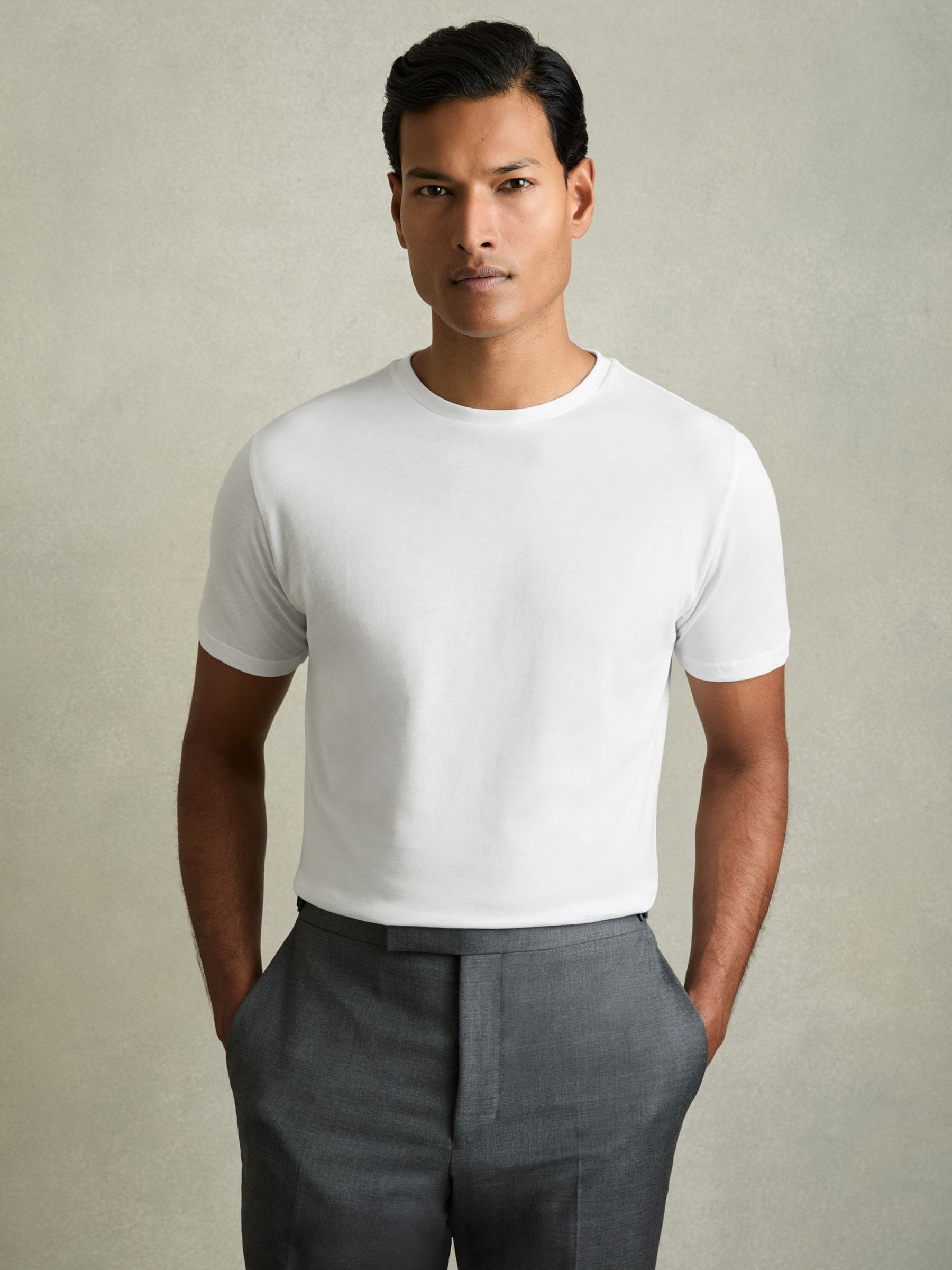 Cotton-Jersey Crew-Neck T-shirts 3 Pack in Multi