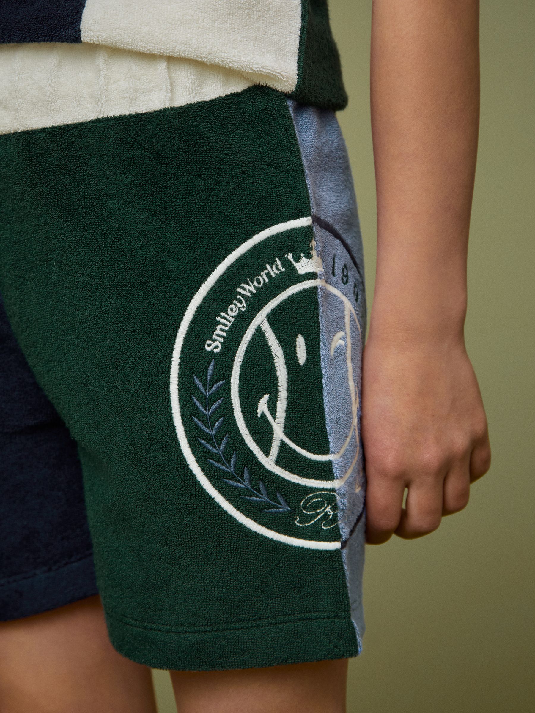 3-9 yrs SmileyWorld | Reiss Towelling Shorts in Blue