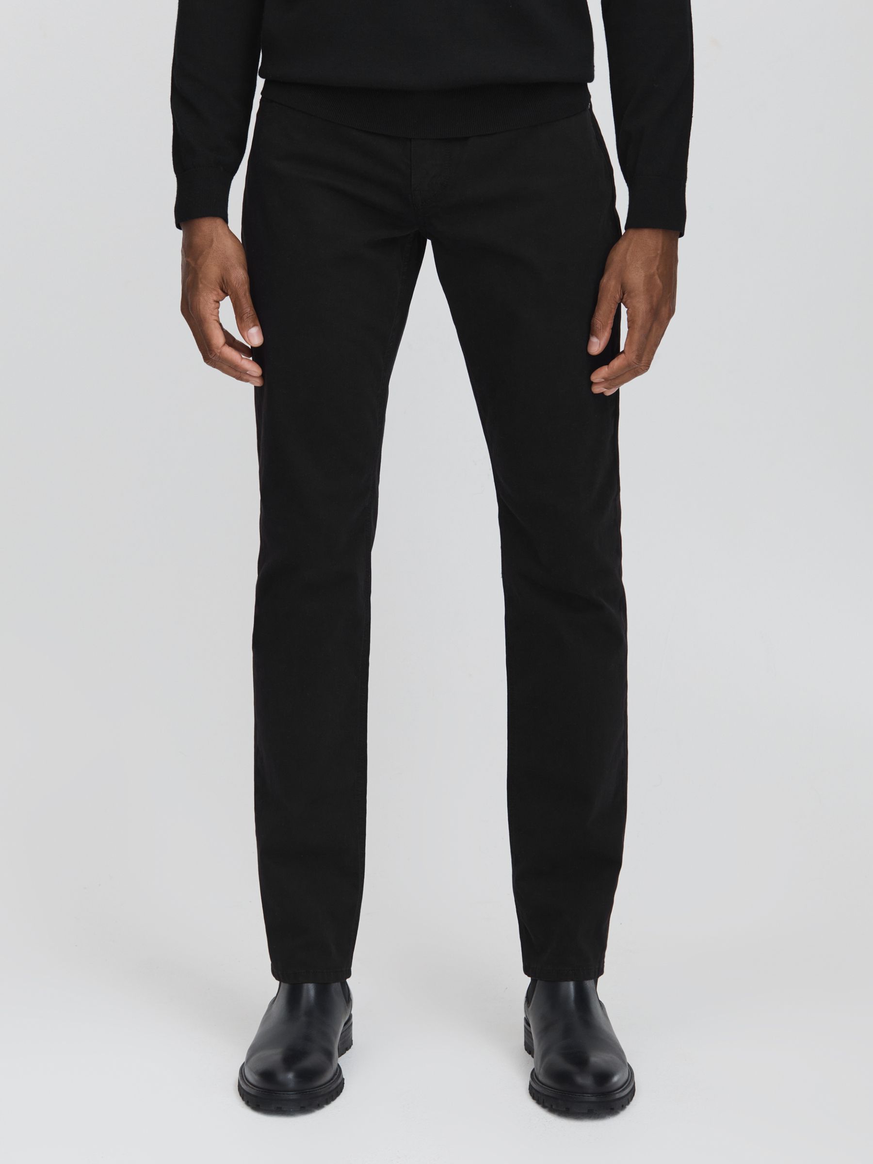 Paige Straight Leg Jeans in Black