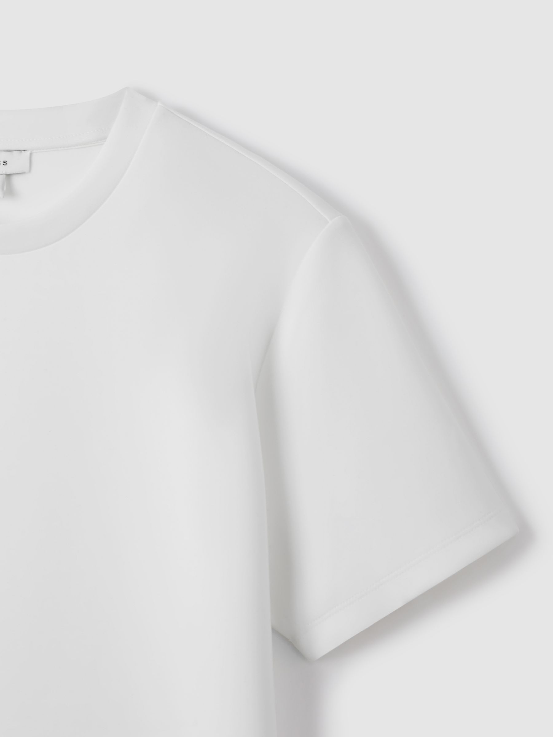 Interlock Jersey Crew Neck T-Shirt in White