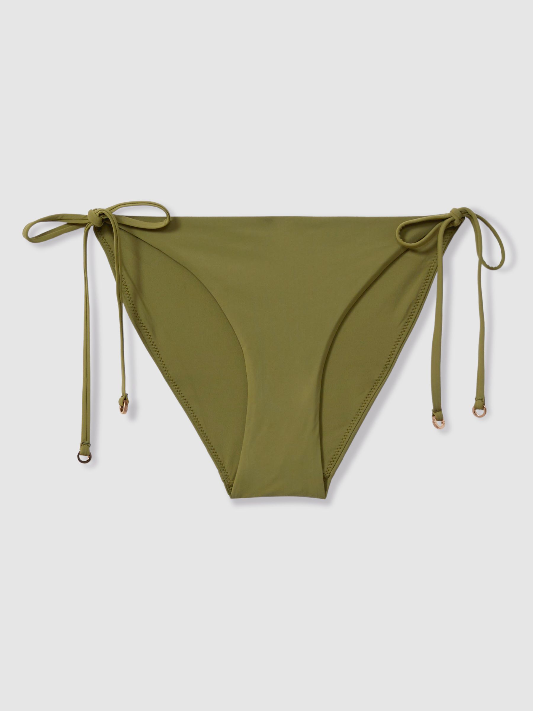 Daniella Olive Side Tie Bikini Bottoms