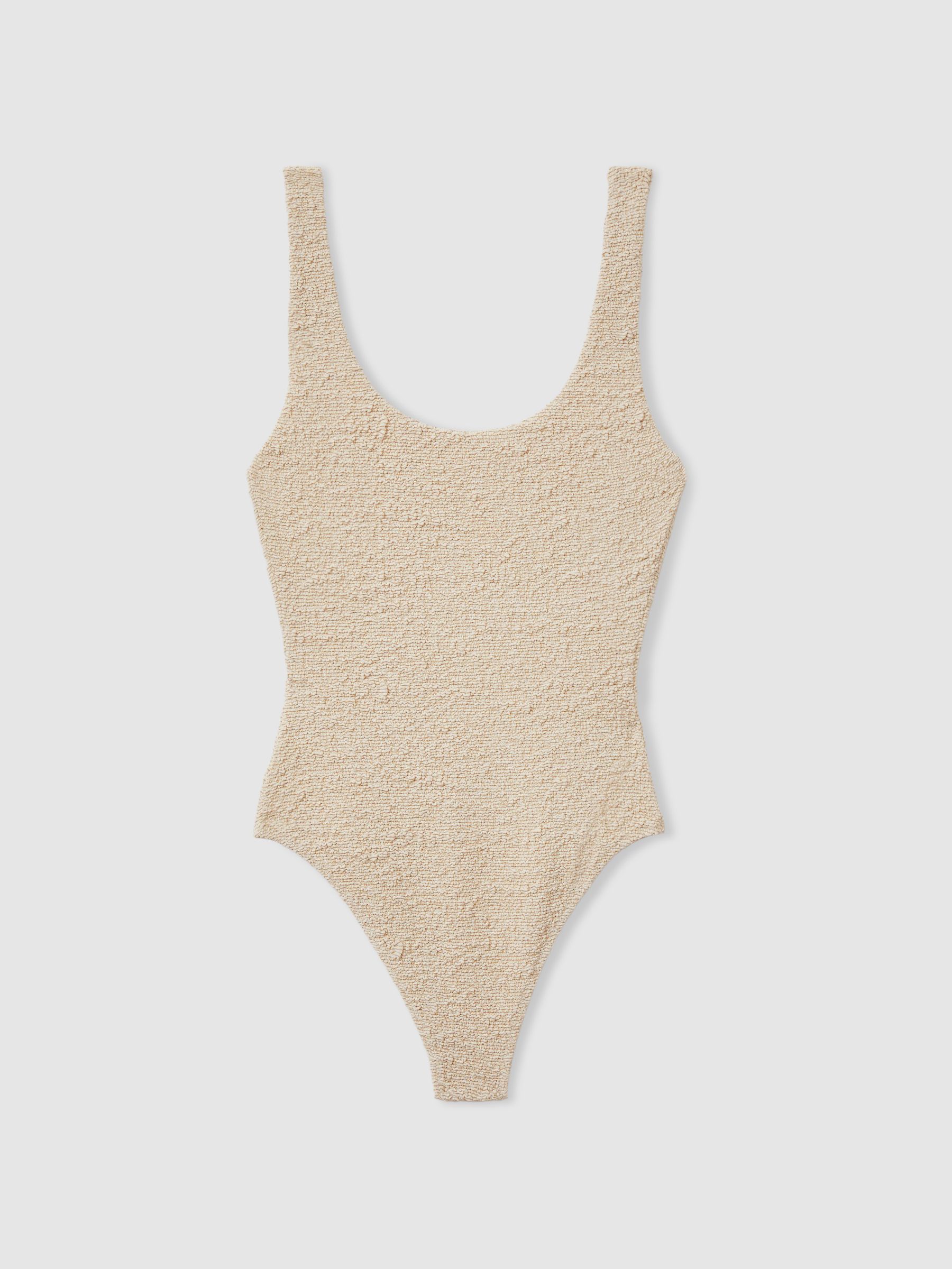 Sands Claudina Natural The Upside Textured Metallic Swimsuit
