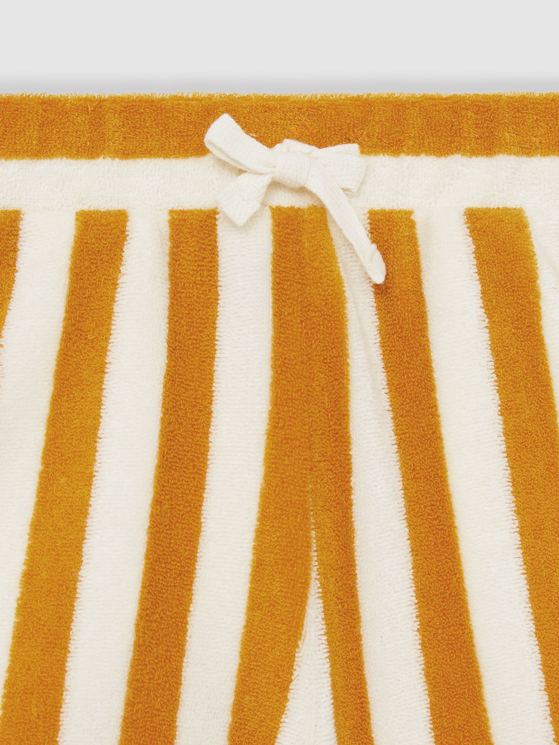 13-14 yrs Towelling Stripe Shorts Set in Yellow