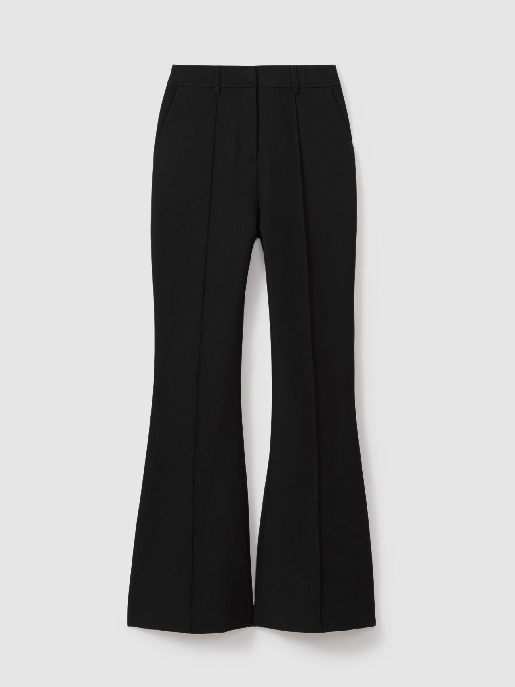 Acler High Rise Flared Trousers in Black