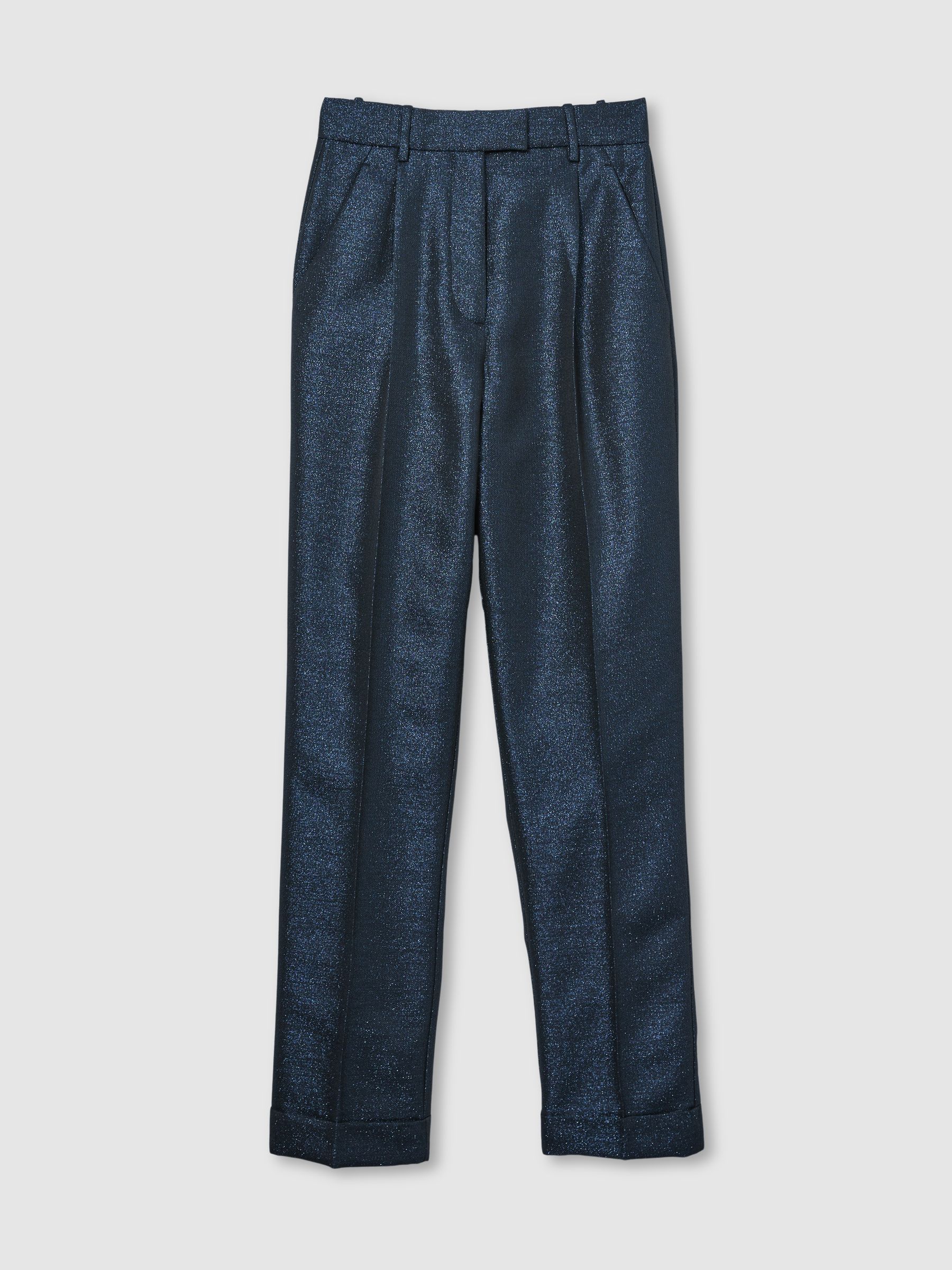 Sparkle Tapered Trousers in Navy
