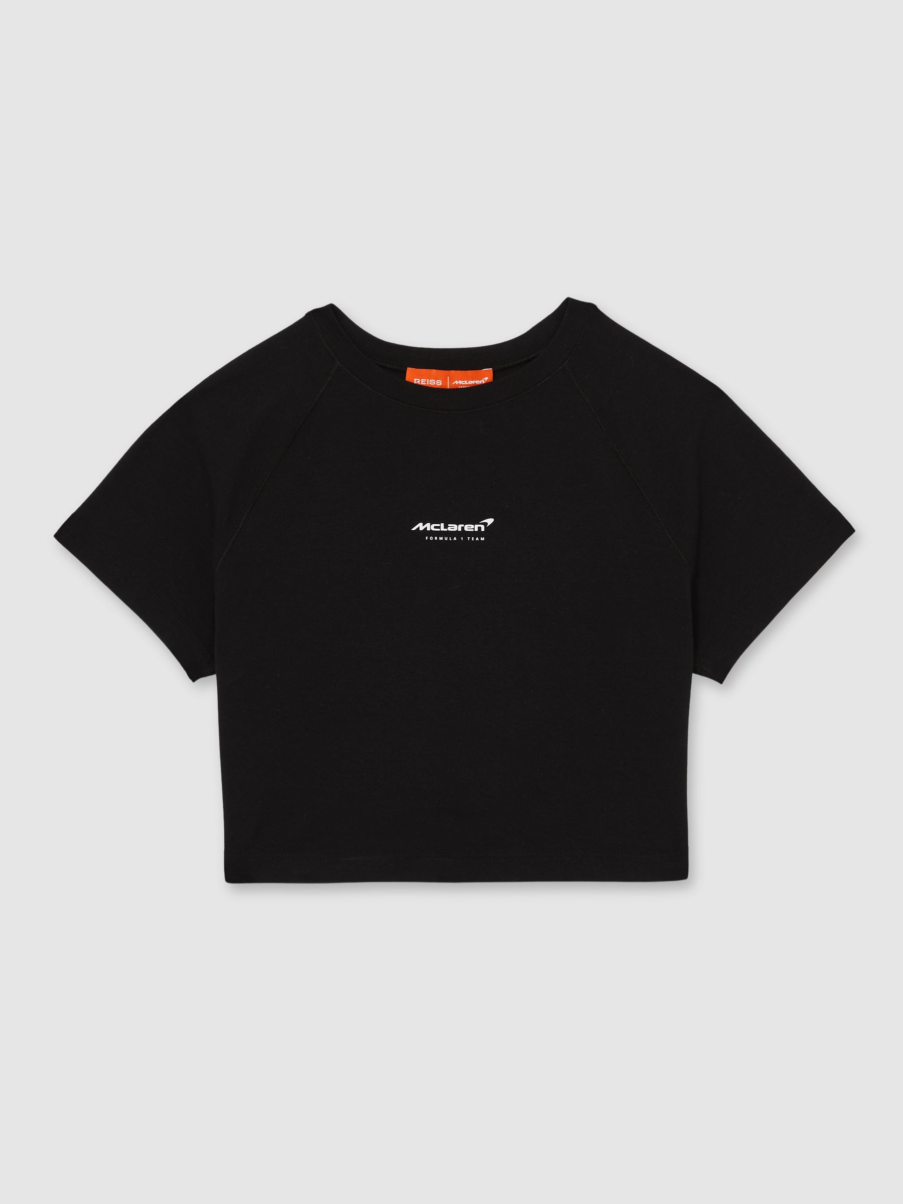 McLaren F1 Team Cropped Logo T-Shirt in Black