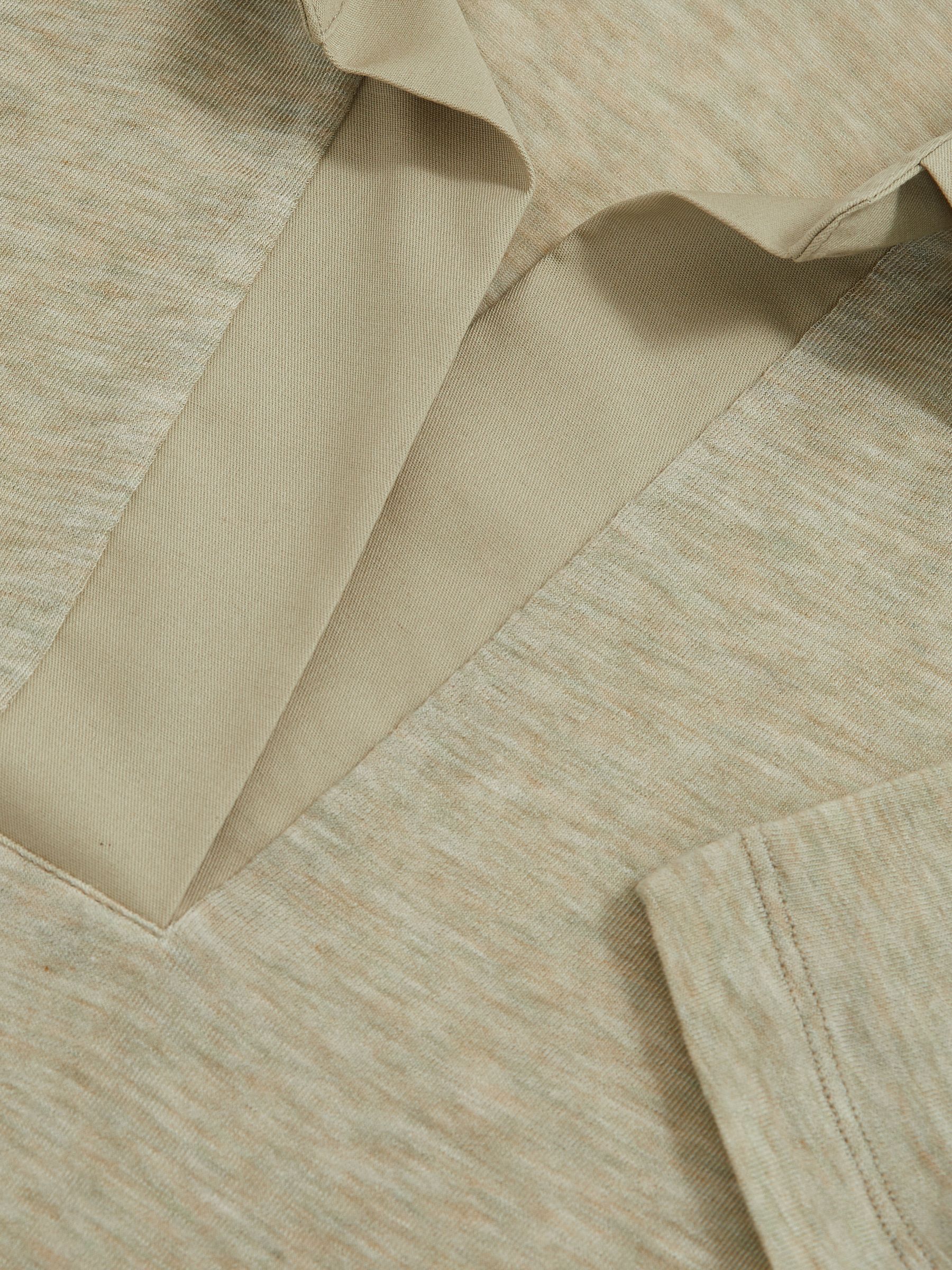 Reiss | Les 100 Ciels Polo Shirt With Cashmere in Sage