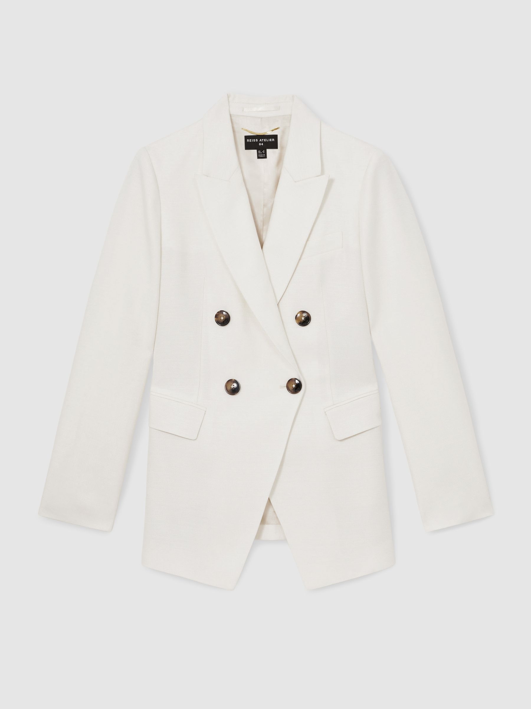Atelier Double-Breasted Suit Blazer in White