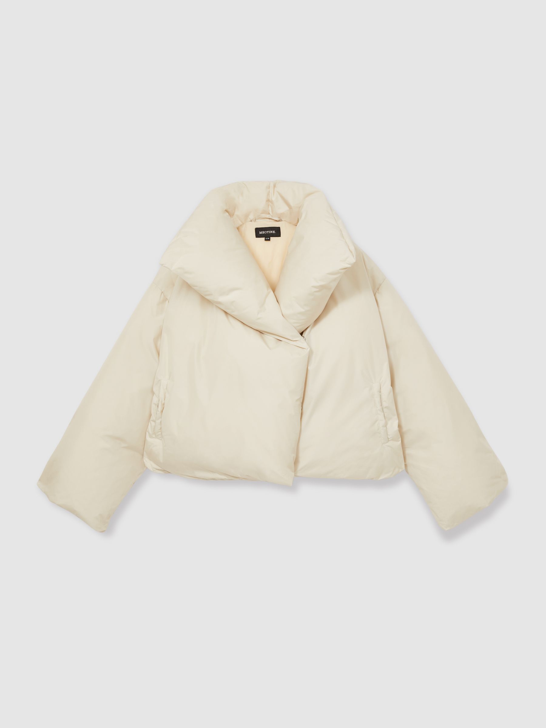 Meotine Oversized Puffer Jacket in Cream