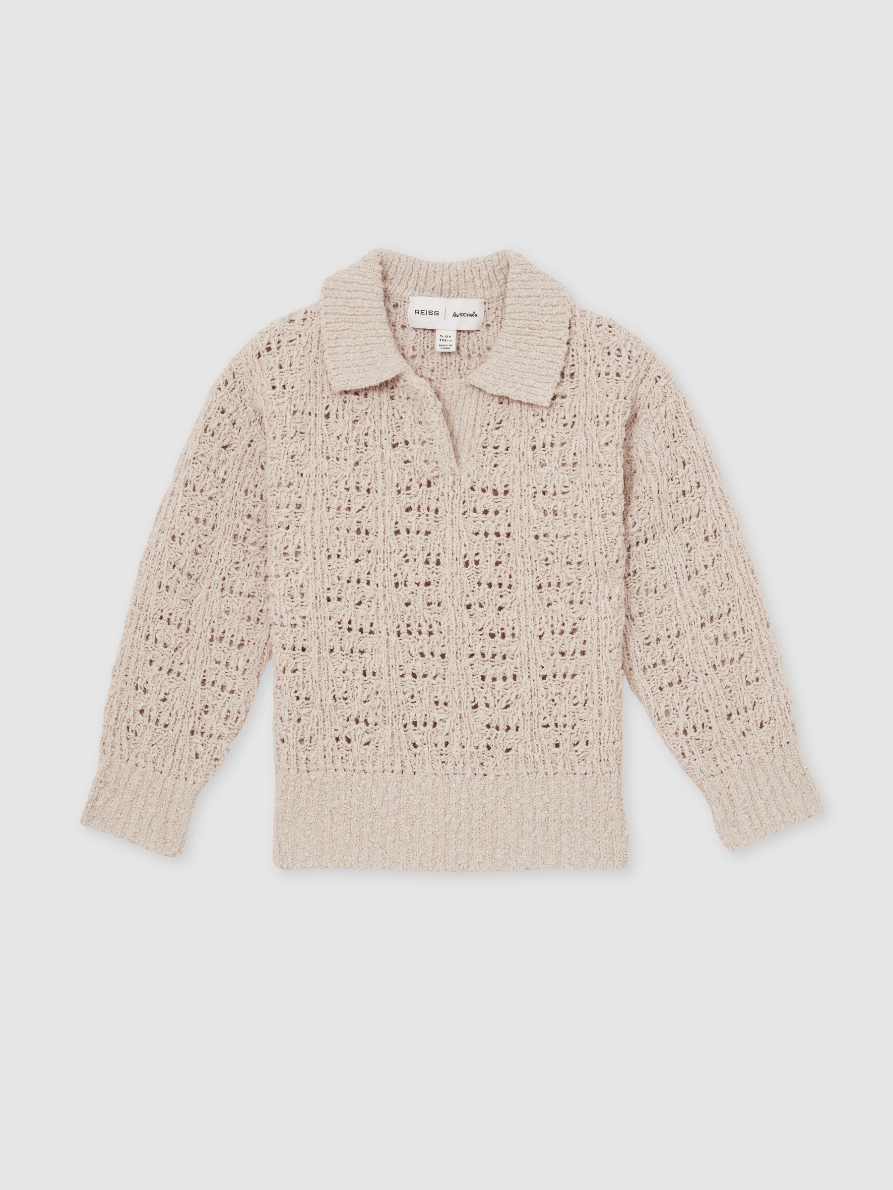 9-13 yrs Reiss | 100 Ciels Bouclé Jumper in Neutral