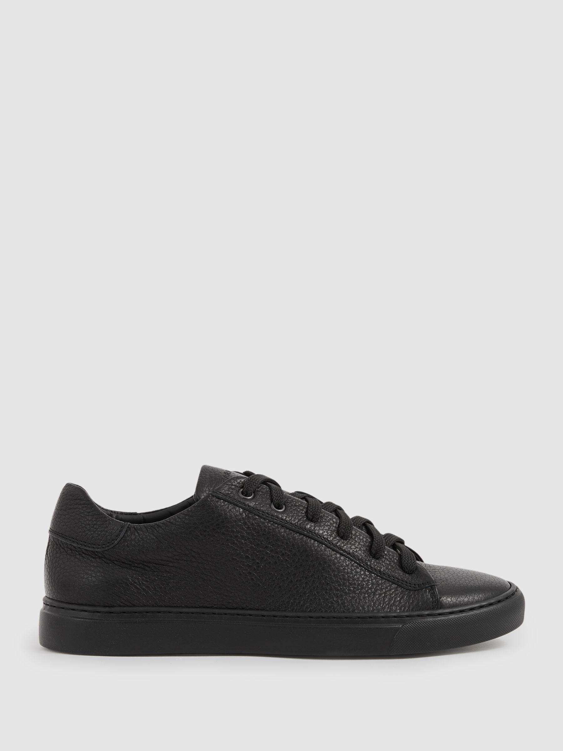Harrys London Deerskin Lace-Up Trainers in Black