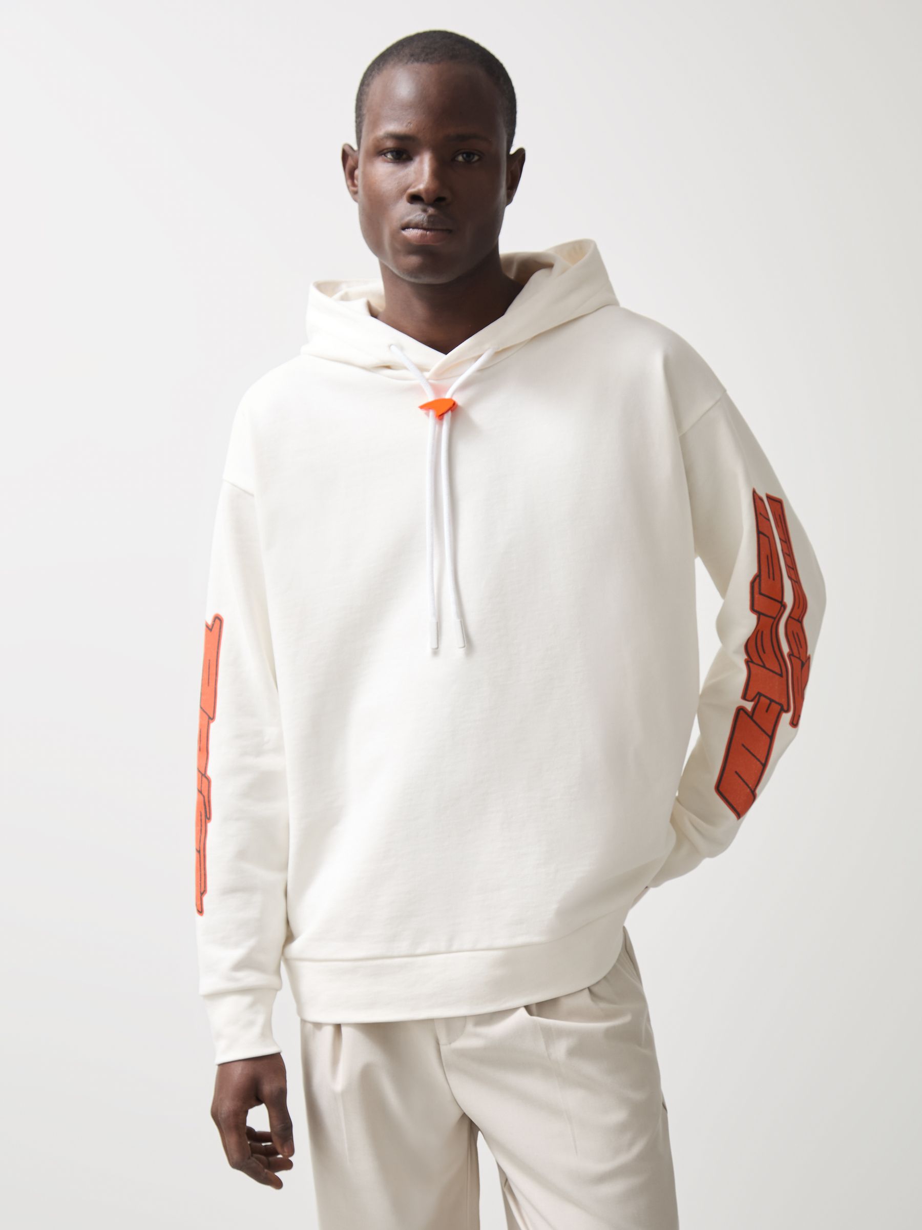 McLaren F1 Team Oversize Toggle Hoodie Unisex Fit in White