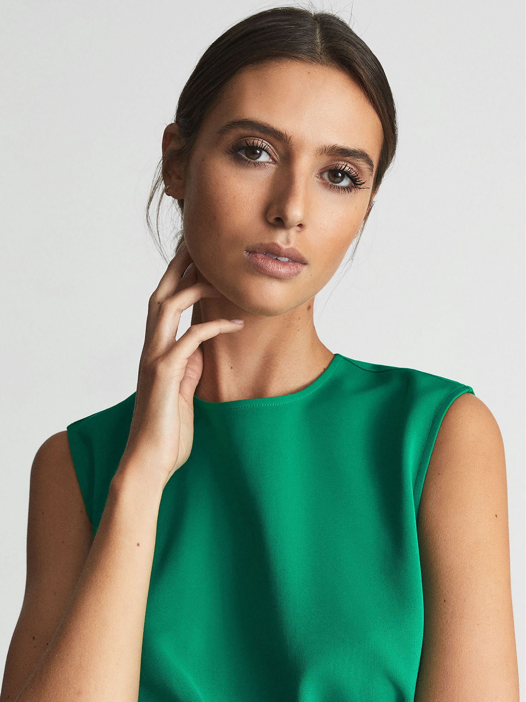 Sleeveless Bodycon Dress in Green