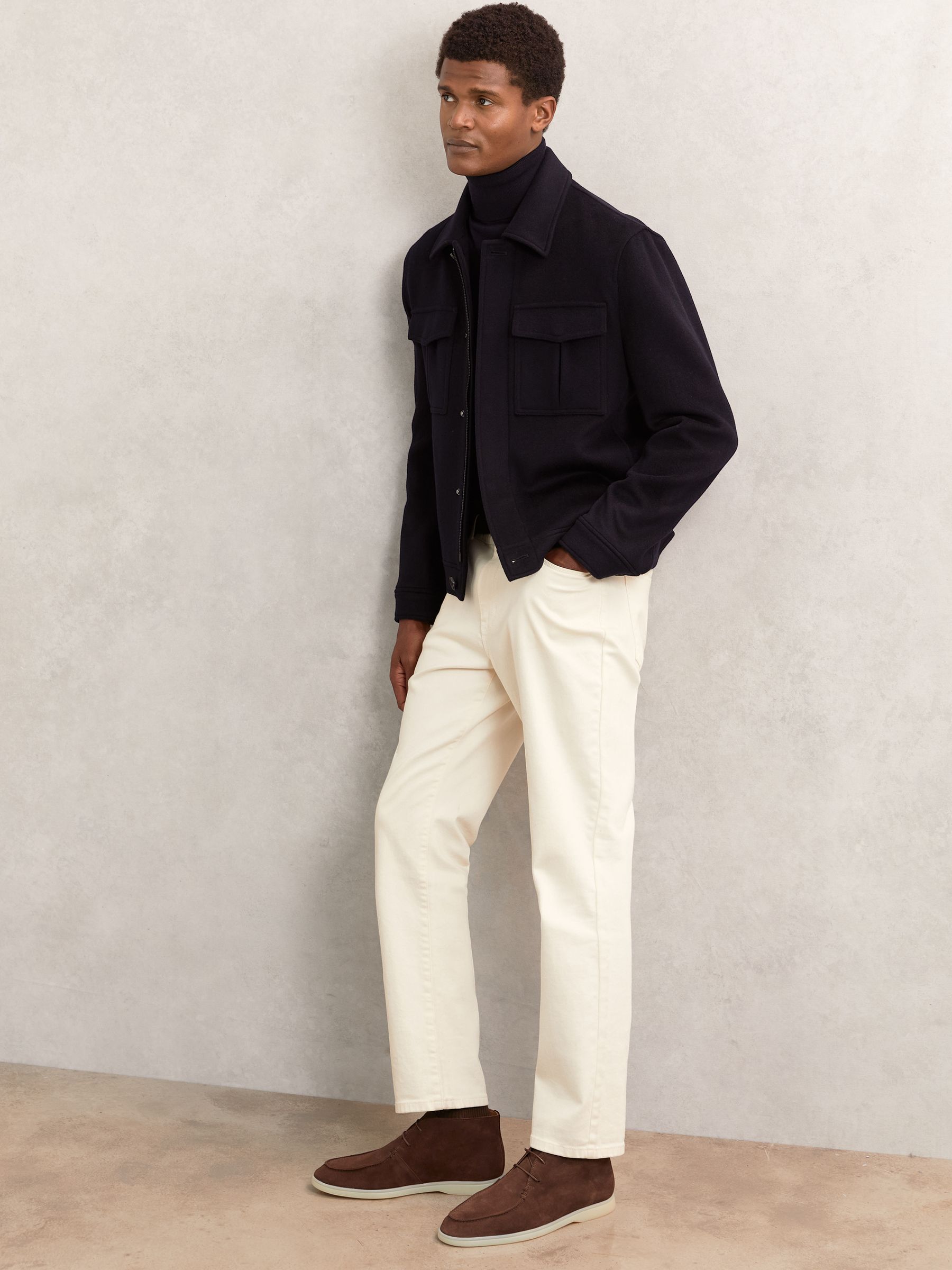 Suede Lace-Up Chukka Boots in Chocolate Brown