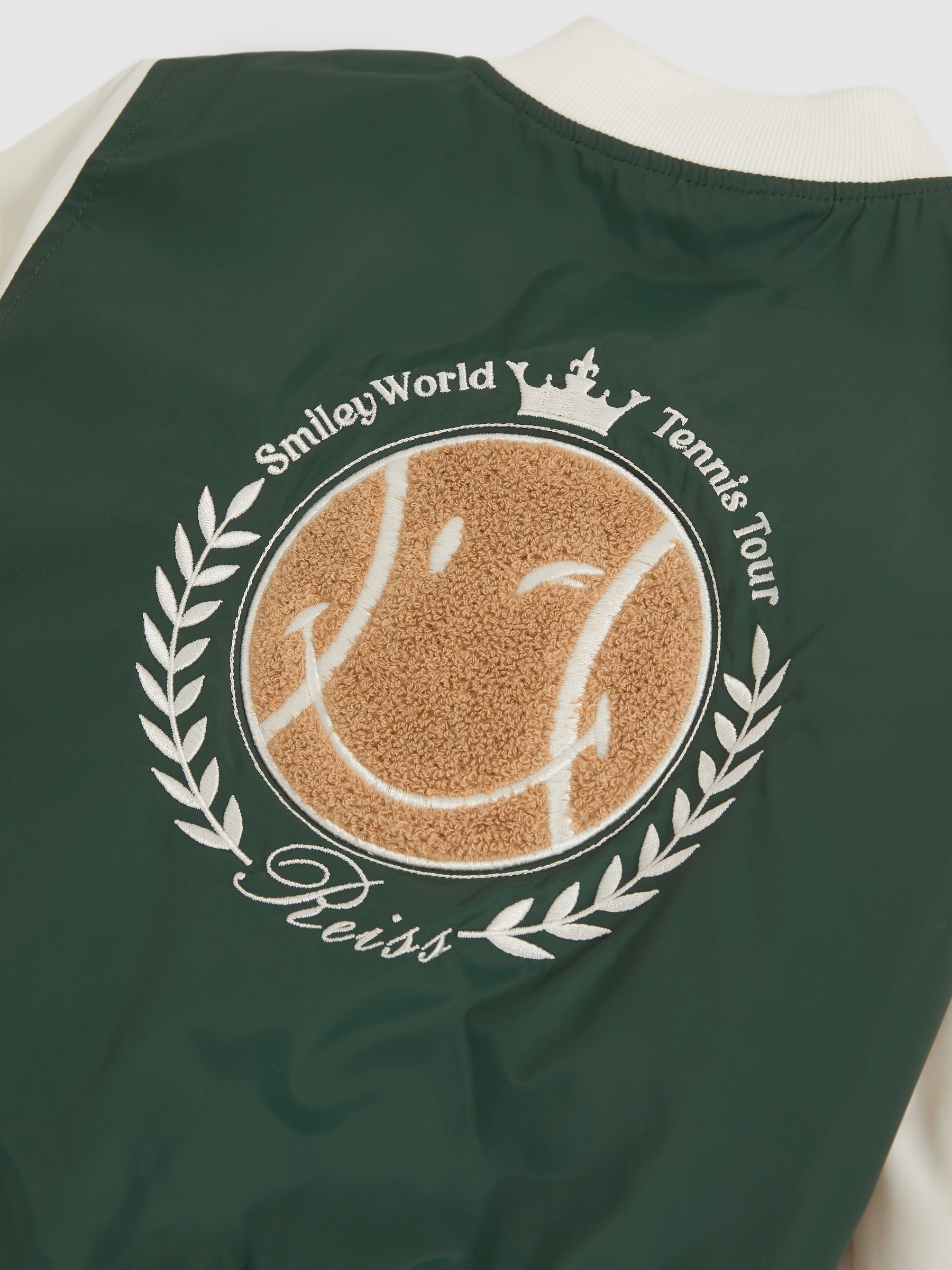 3-9 yrs SmileyWorld | Reiss Bomber Jacket in Dark Green