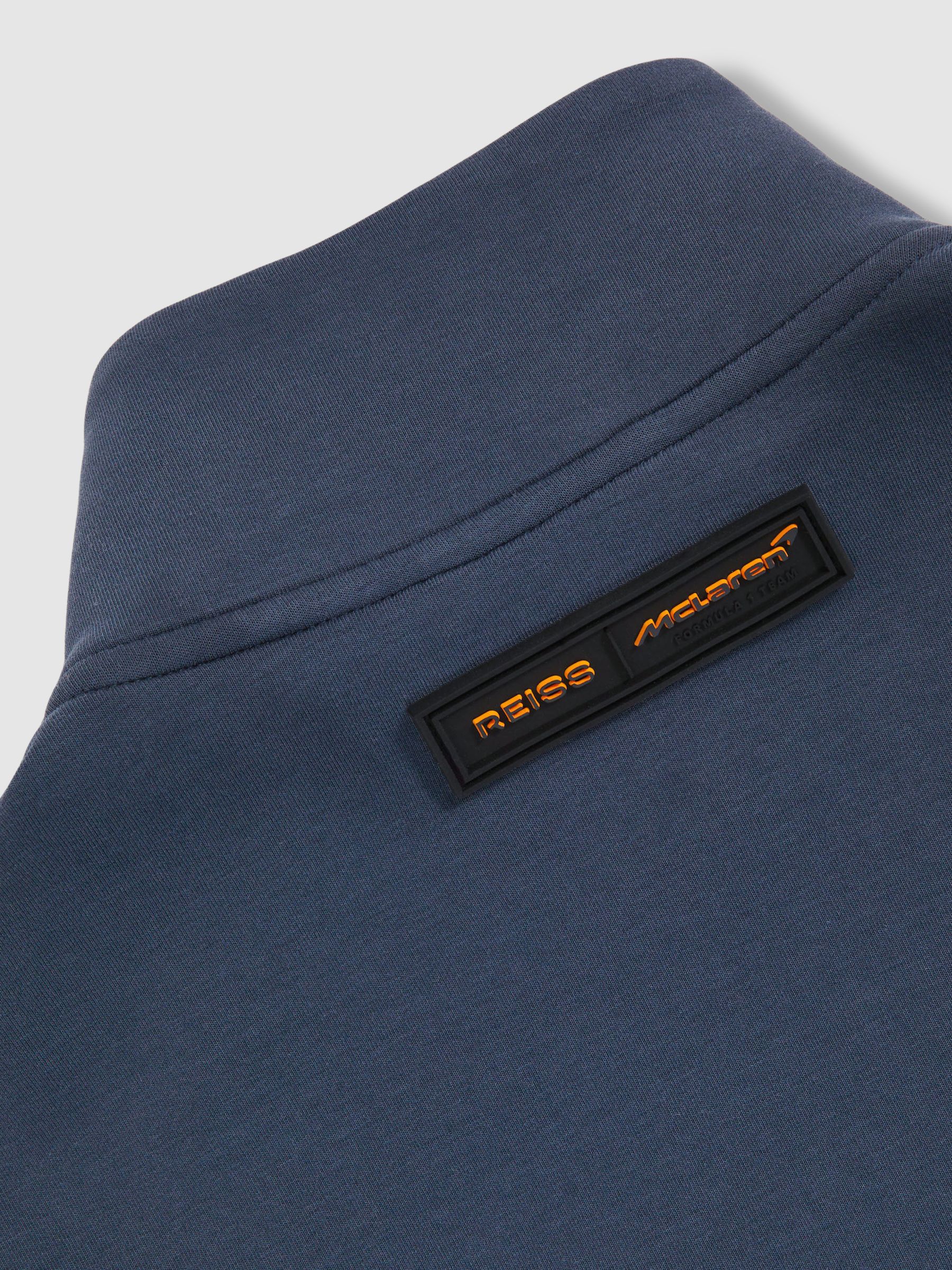 McLaren F1 Team Quilted Hybrid Jacket in Airforce Blue