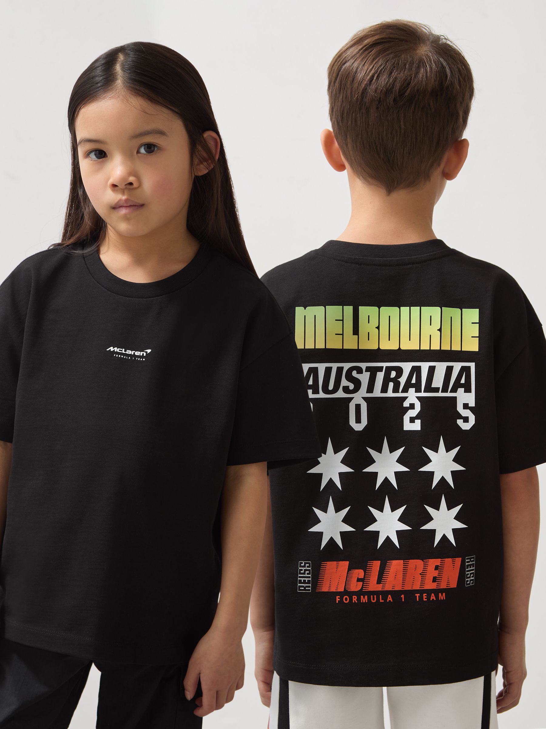 3-9 yrs McLaren F1 Team Melbourne T-Shirt Unisex Fit in Black