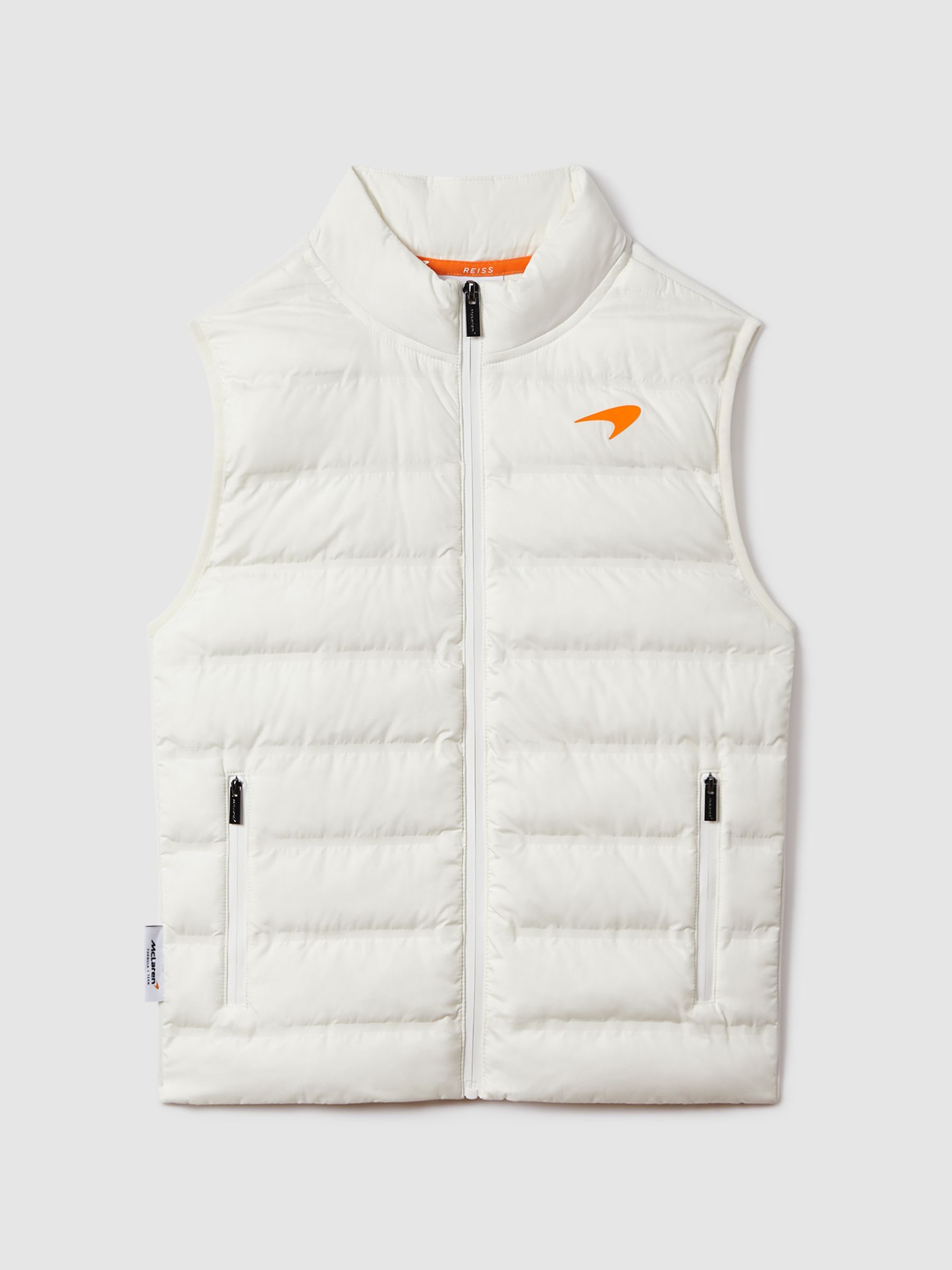 McLaren F1 Hybrid Quilt and Knit Gilet in White