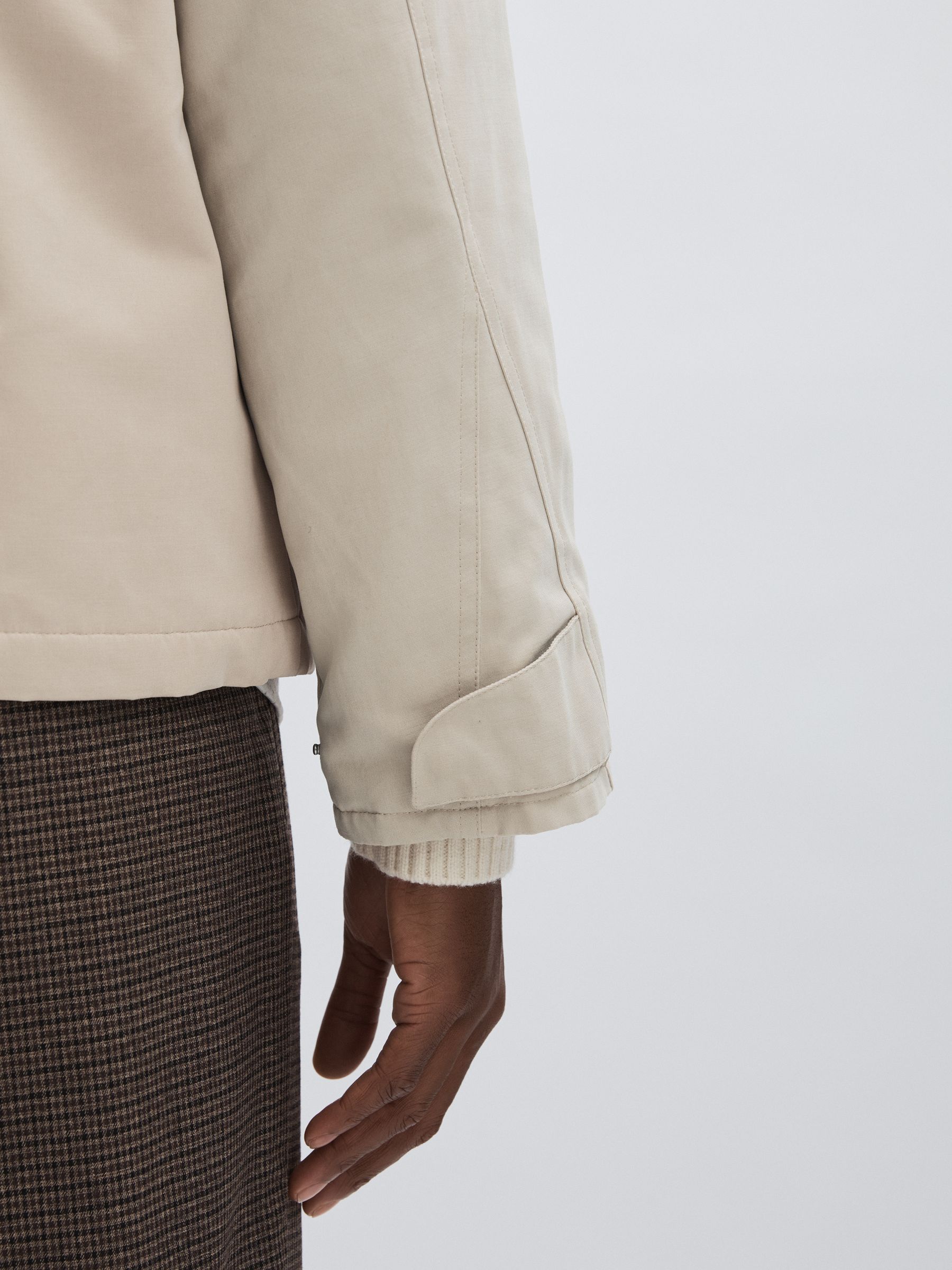 Les Deux Corduroy Collar Field Jacket in Sand
