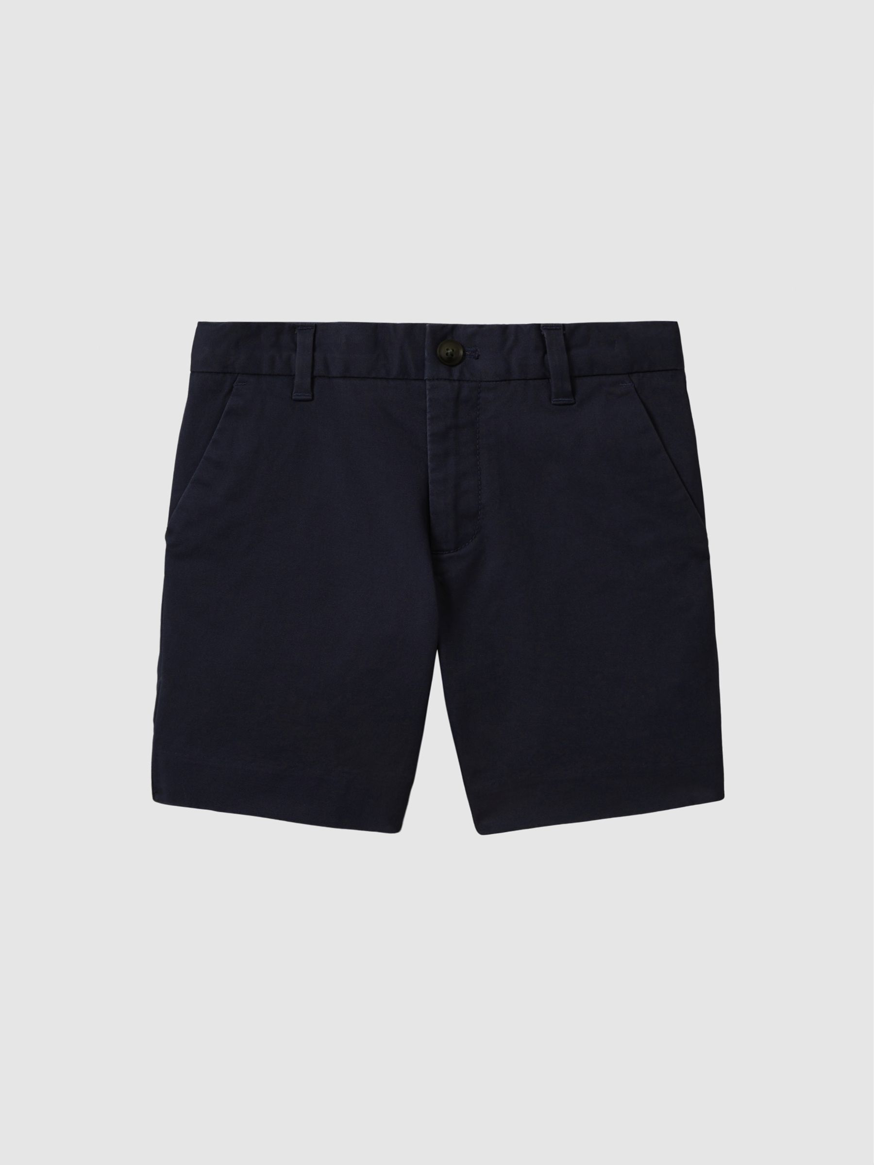 9-13 yrs Cotton Chino Shorts with Stretch in Navy