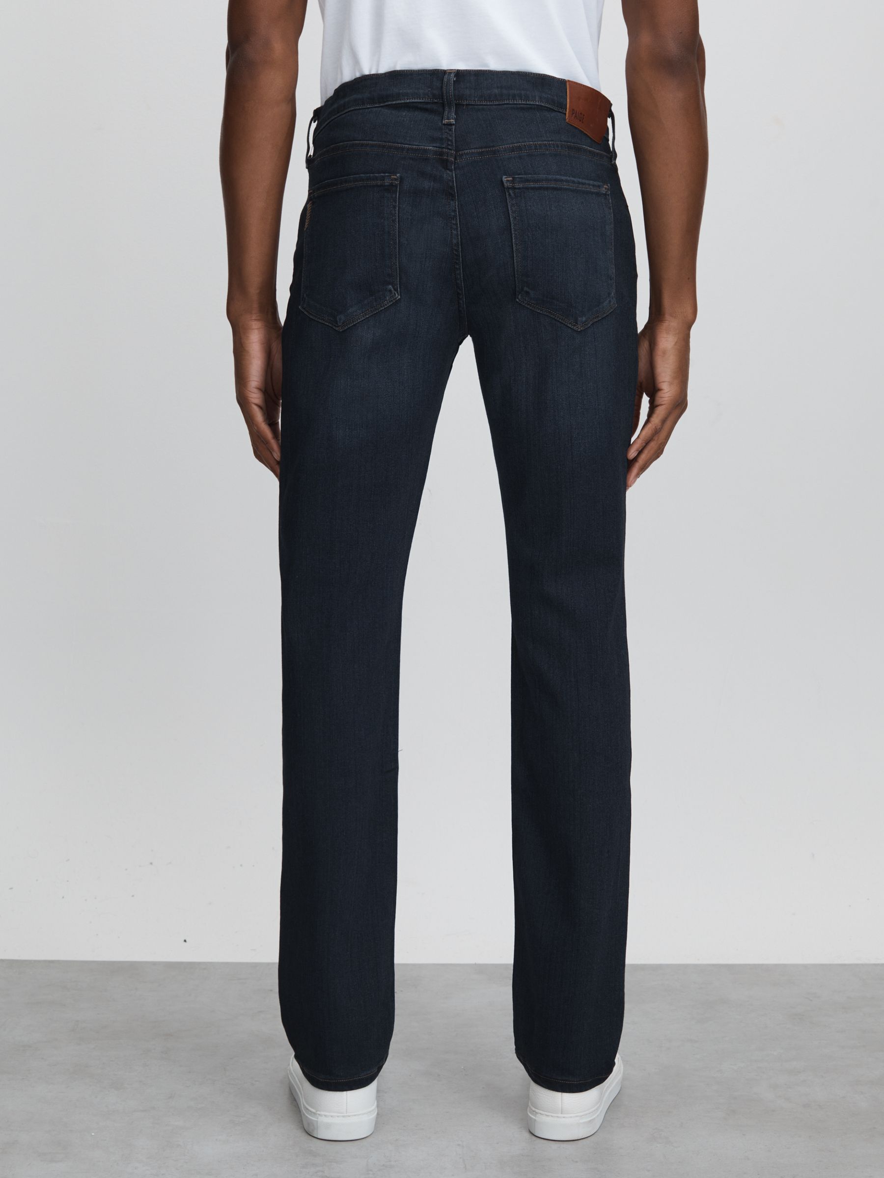 Paige Russ Blue Straight Leg Jeans in Russ Blue