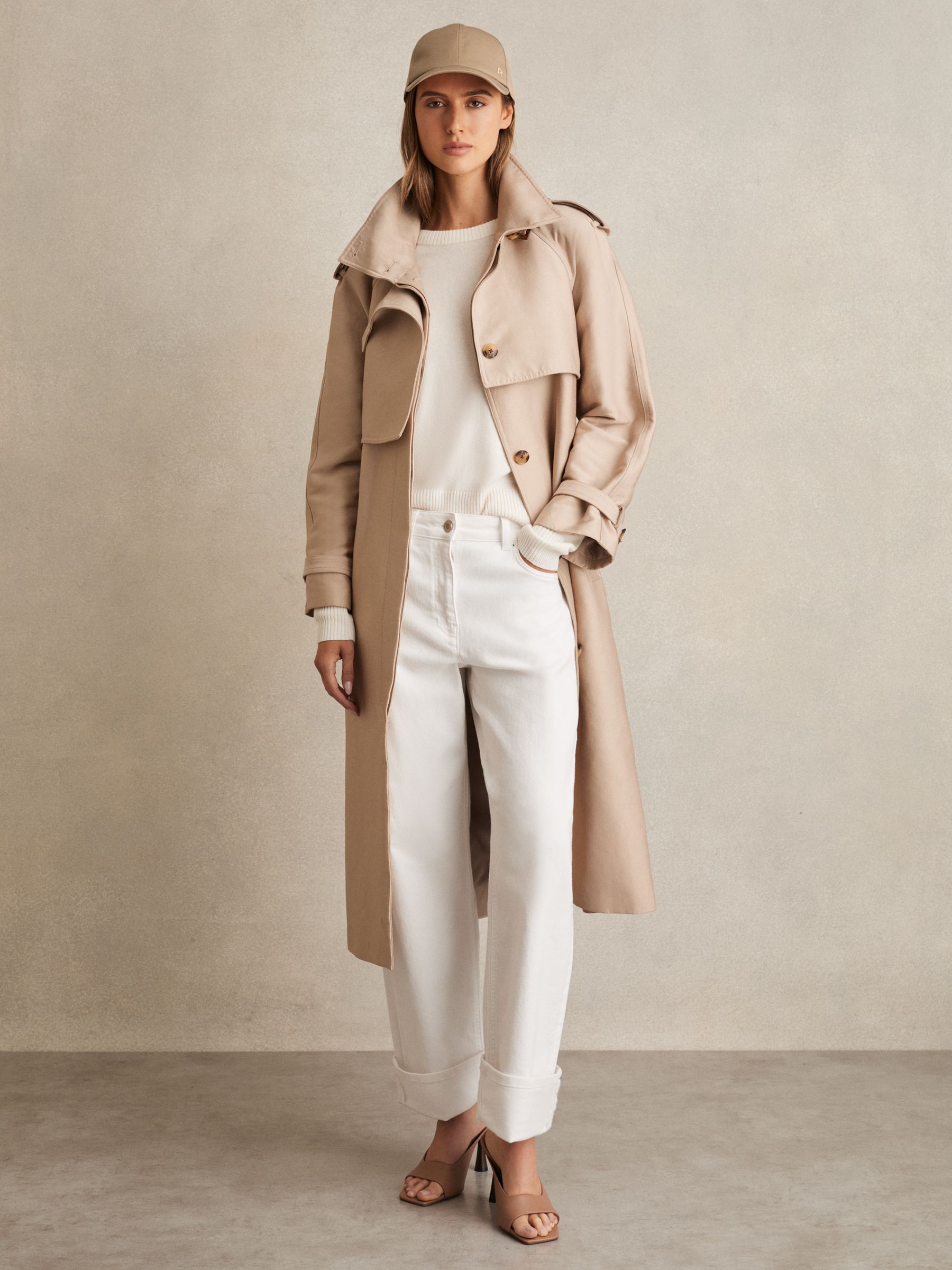 Logo-Embroidered Baseball Cap in Taupe