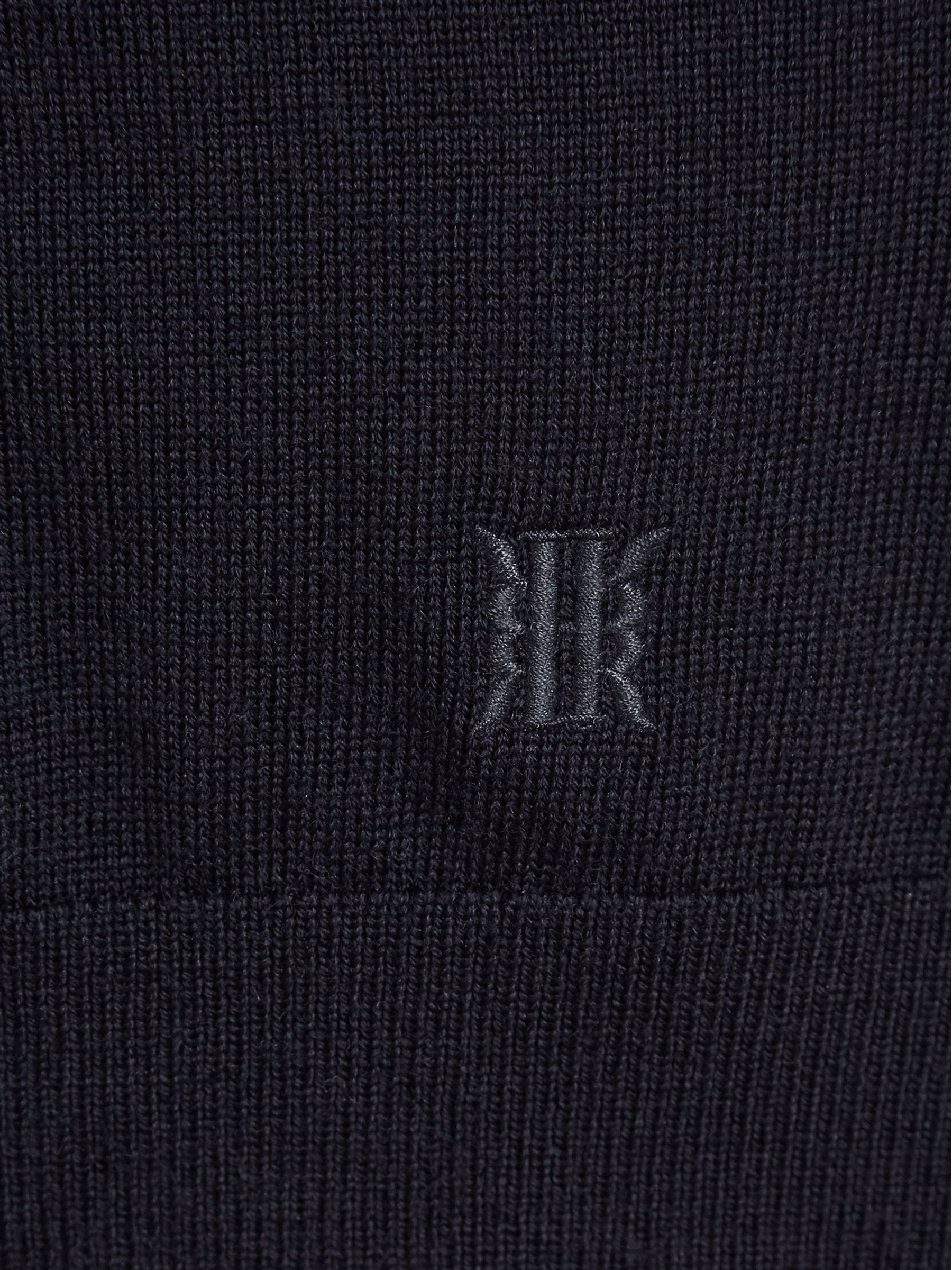 4-9 yrs Merino Wool Zip-Neck Jumper in Navy