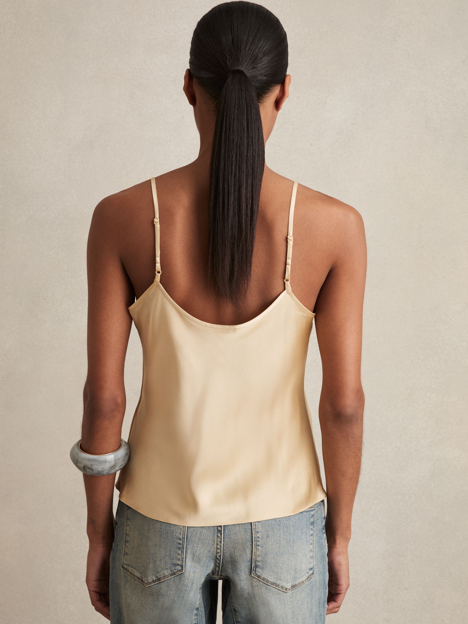 Silk Cami Top in Gold