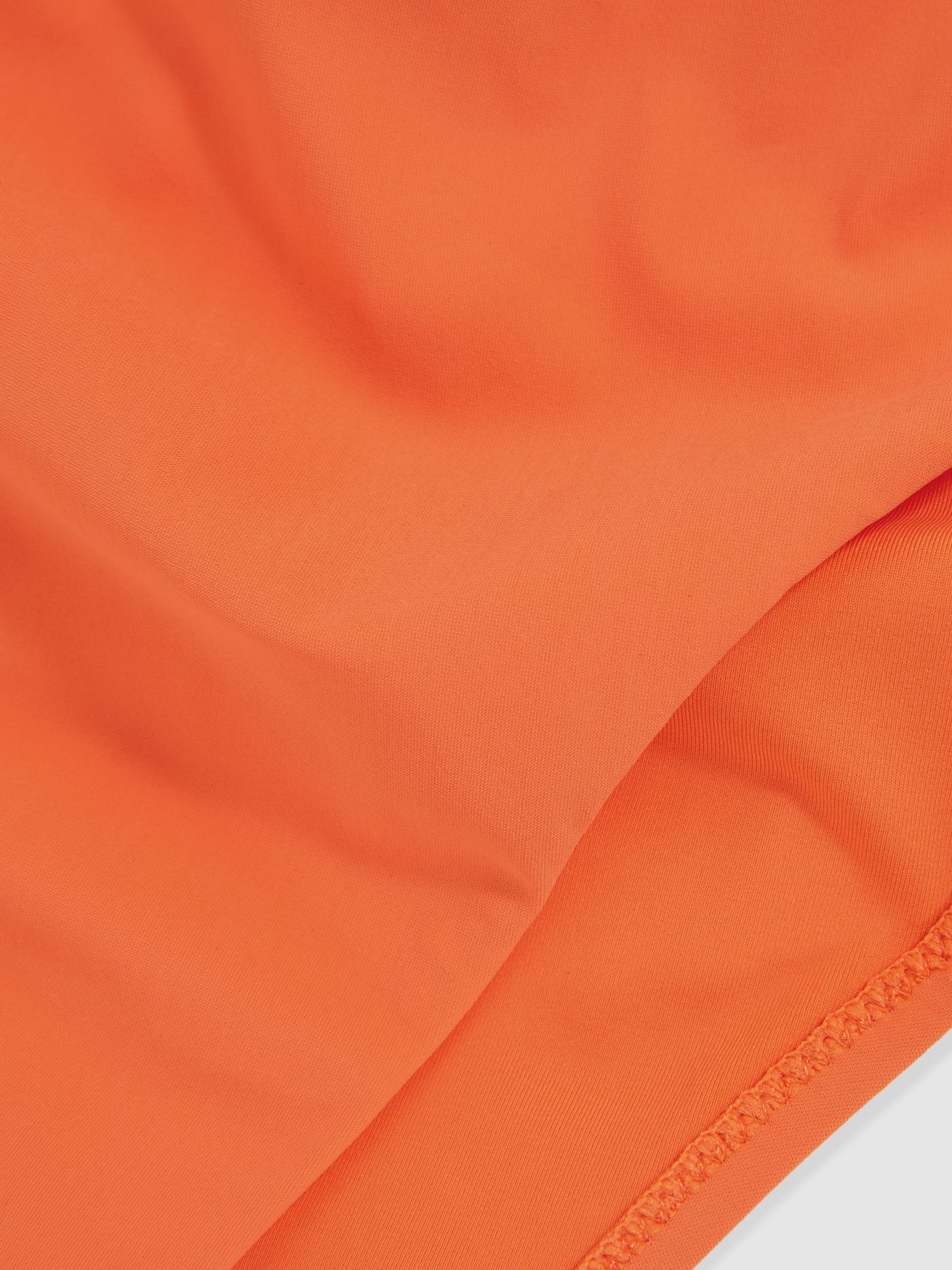 High Cut Bikini Bottoms in Coral Orange