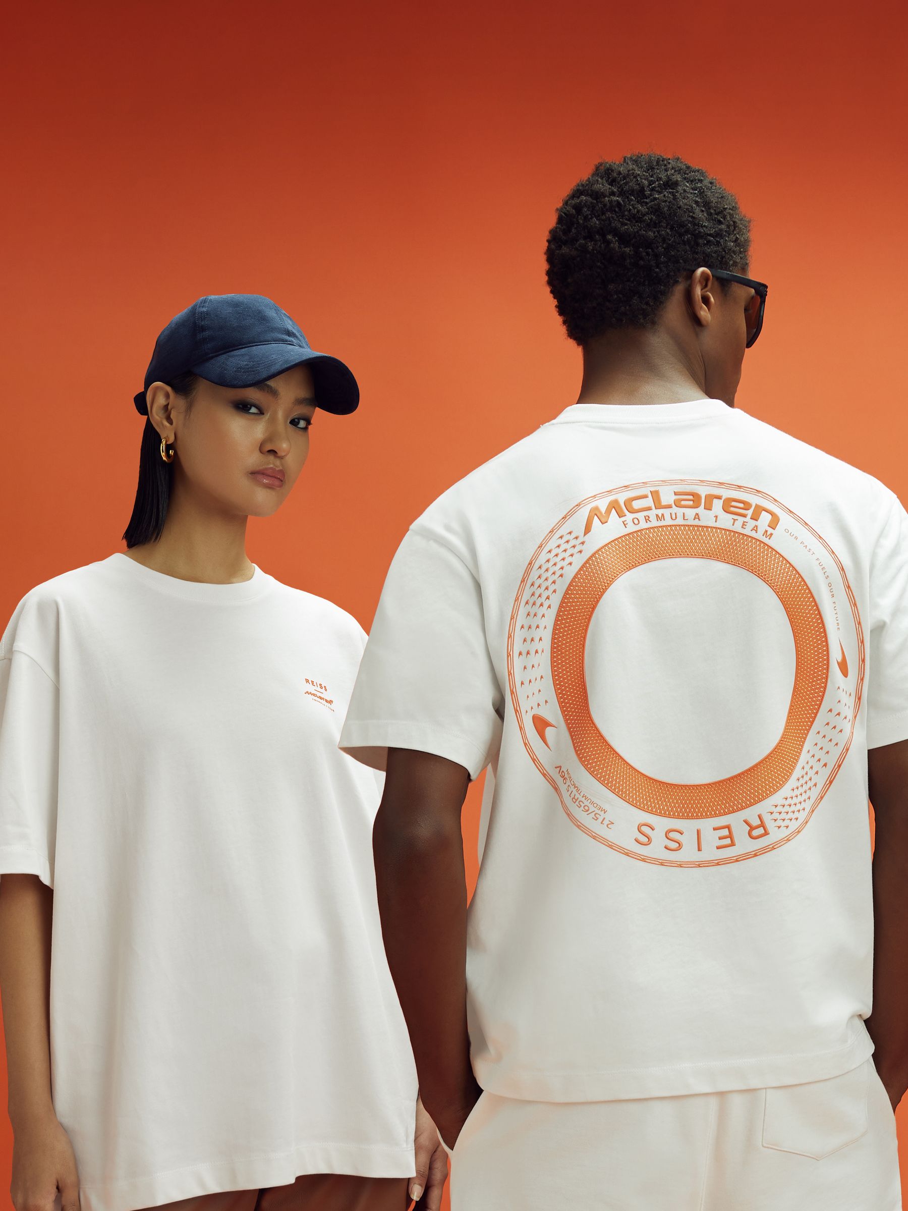 McLaren F1 Oversized Cotton Crew Neck T-Shirt in White