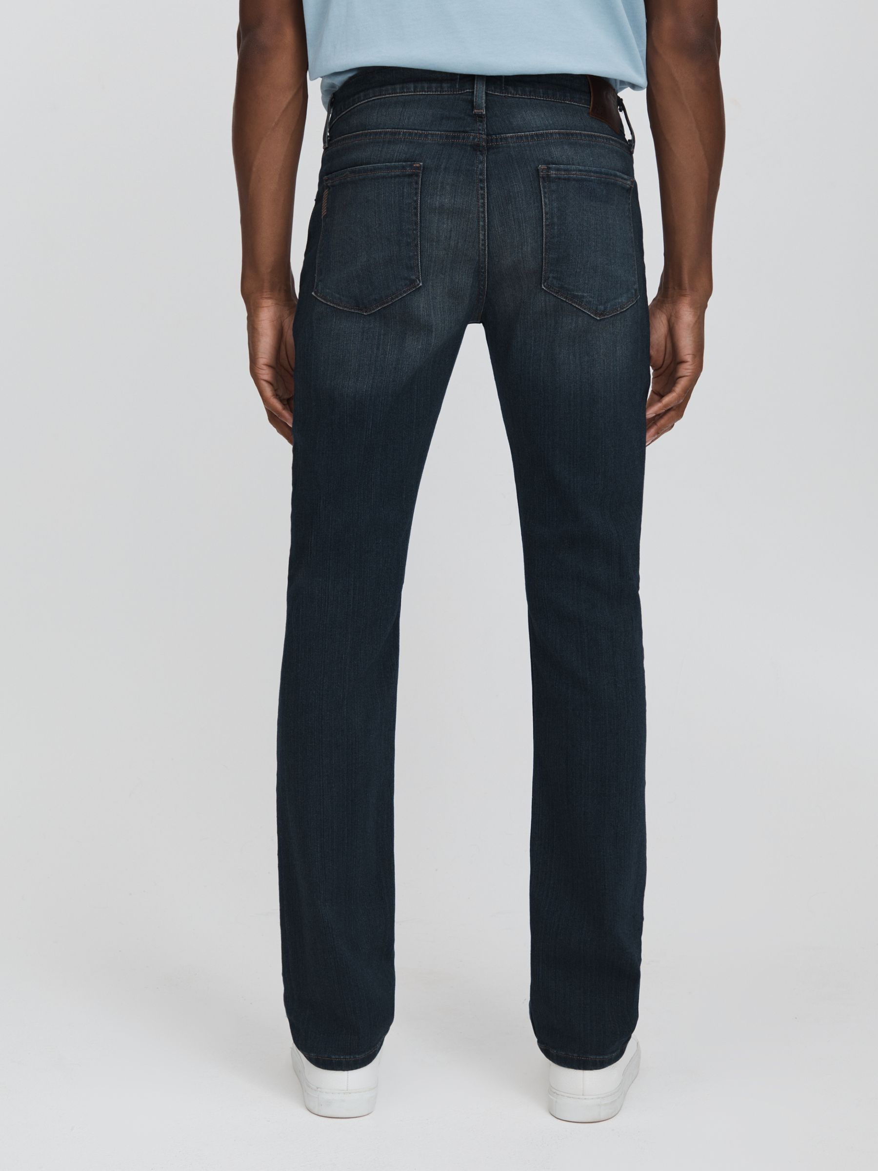 Paige Blue Straight Leg Jeans in Blue