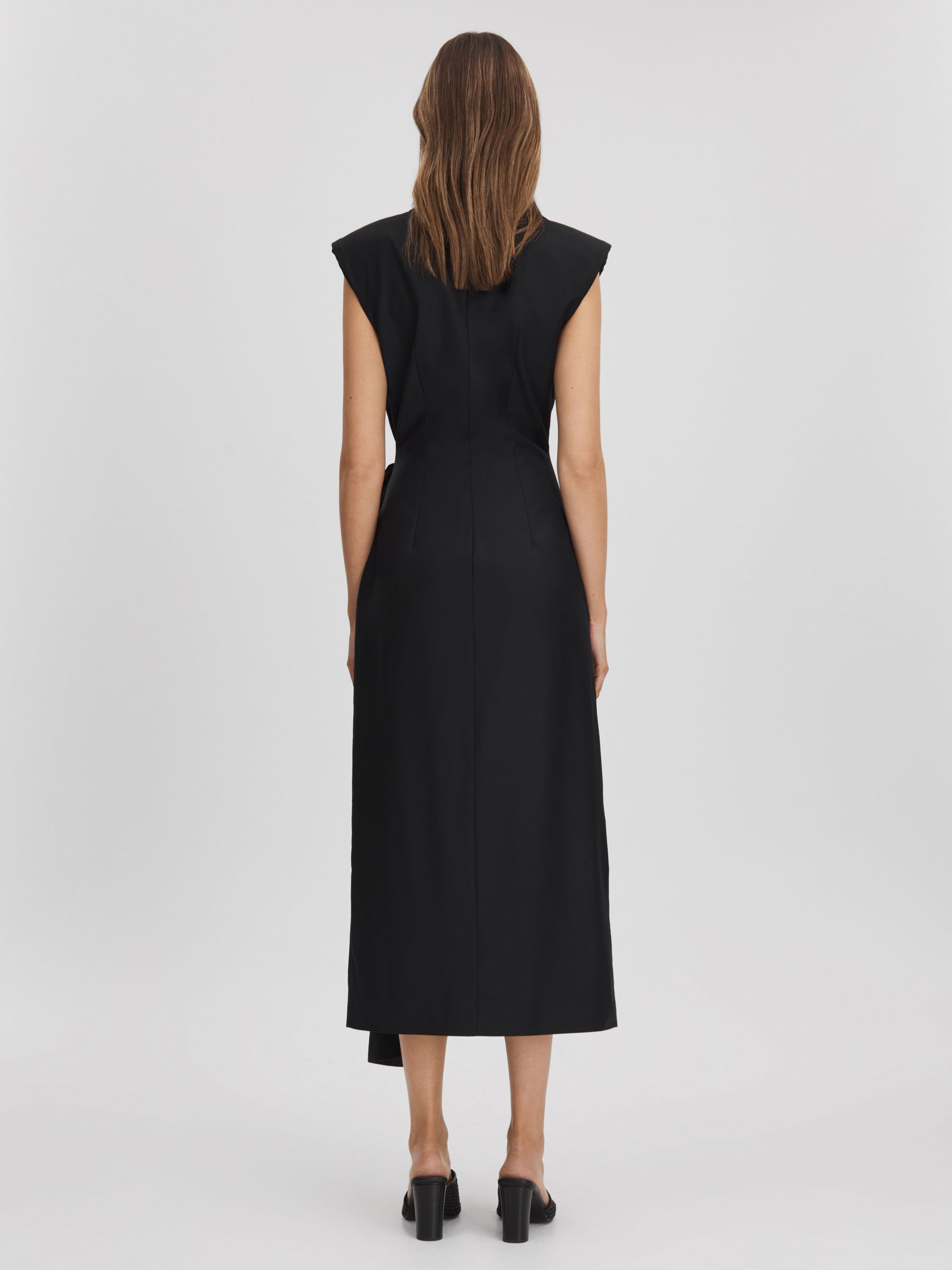 Anna Quan Wrap Front Maxi Dress in Black