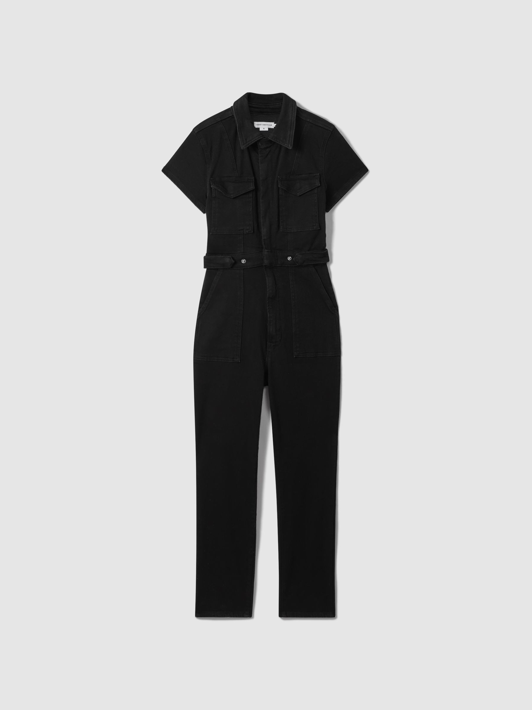 Good American Denim Jumpsuit in Black