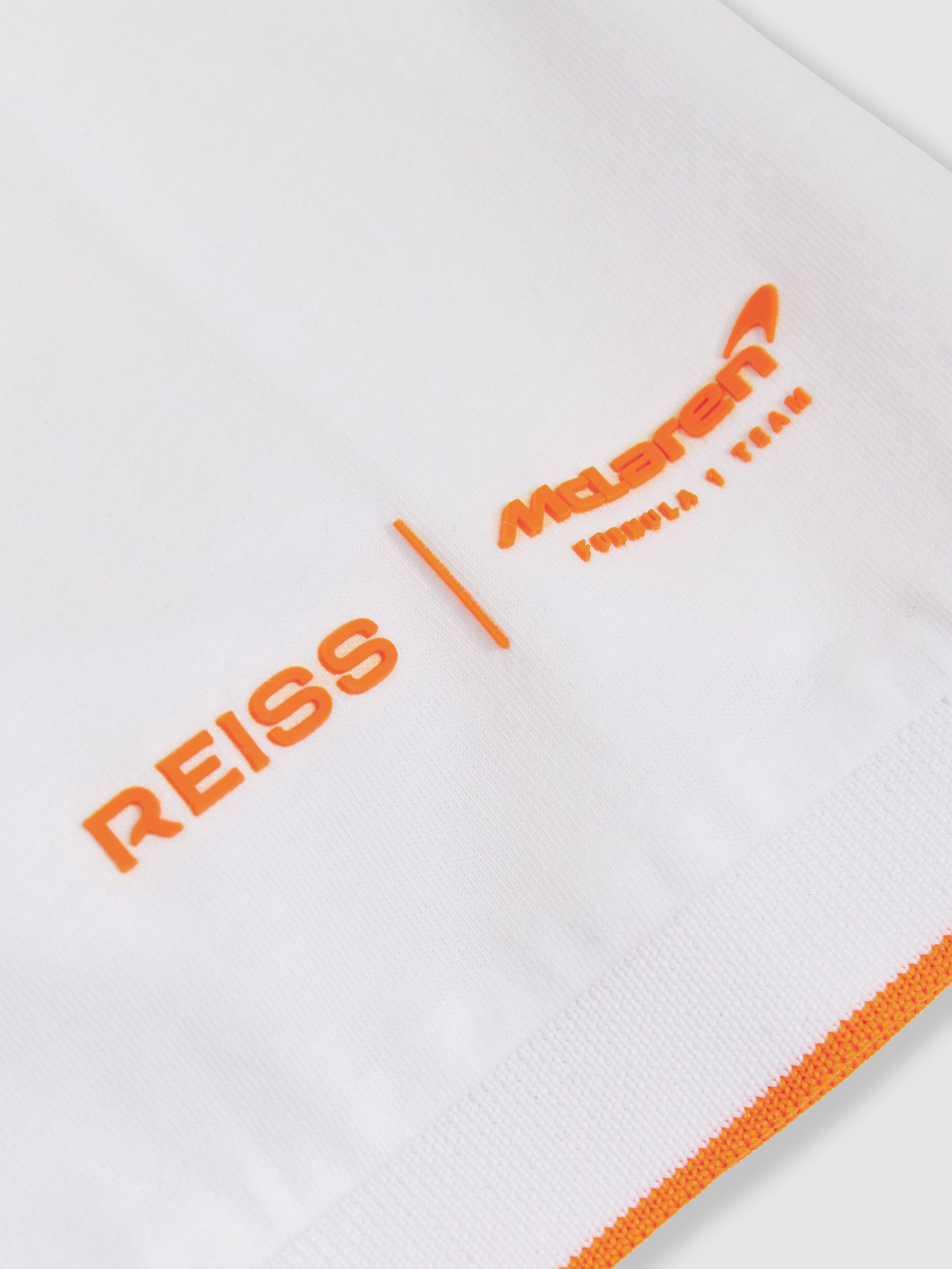 McLaren F1 Team Cotton Polo Shirt in White