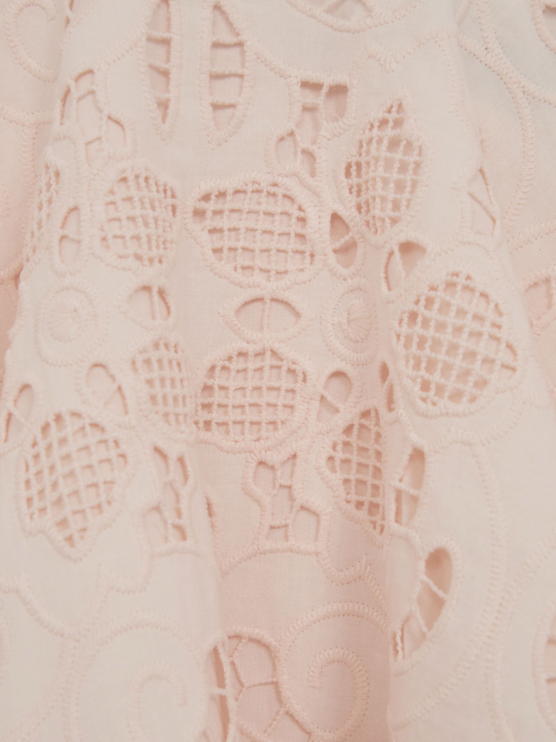 Lace High Rise Mini Skirt in Pink