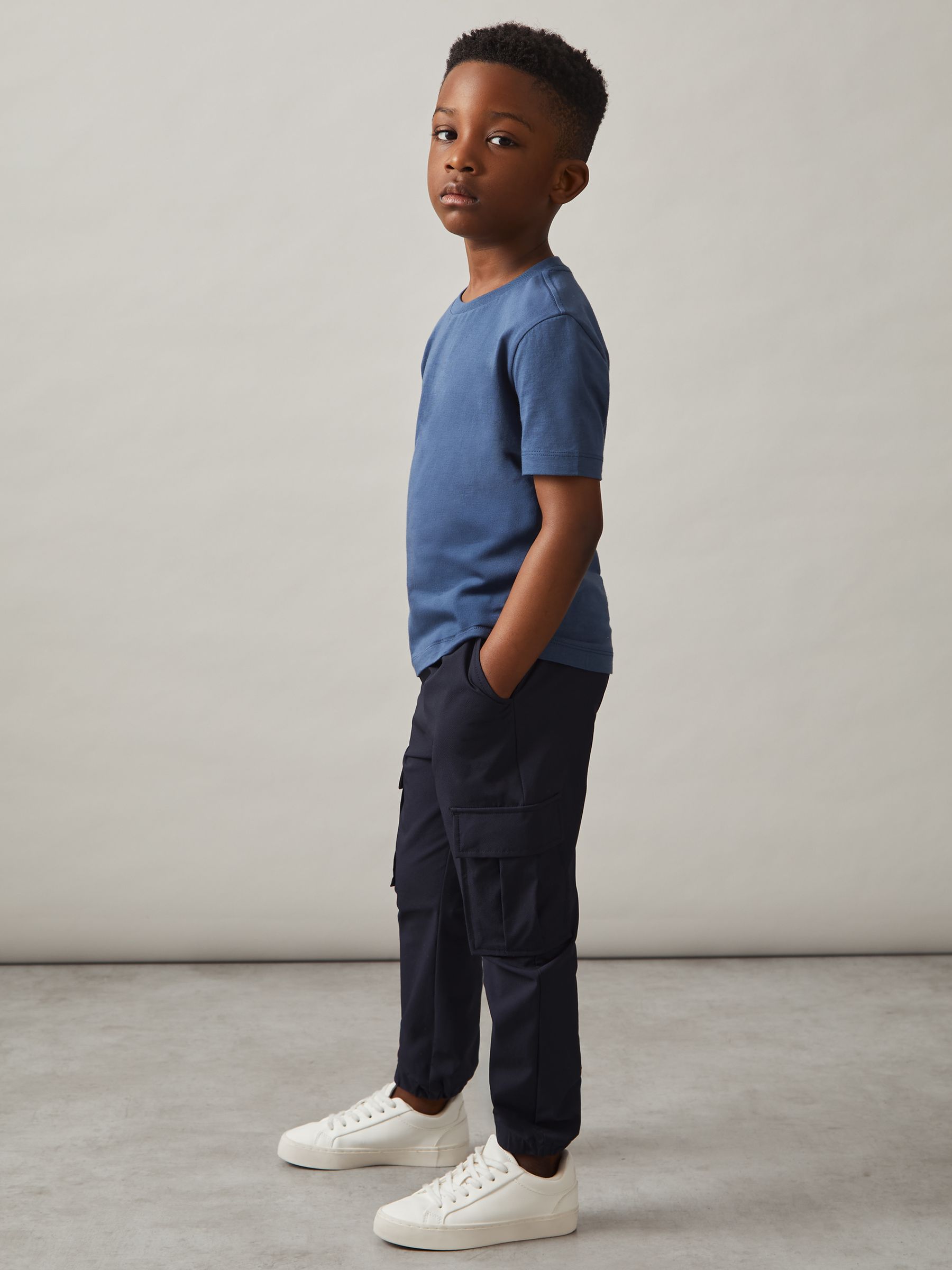 13-14 yrs Technical Drawstring Trousers in Navy