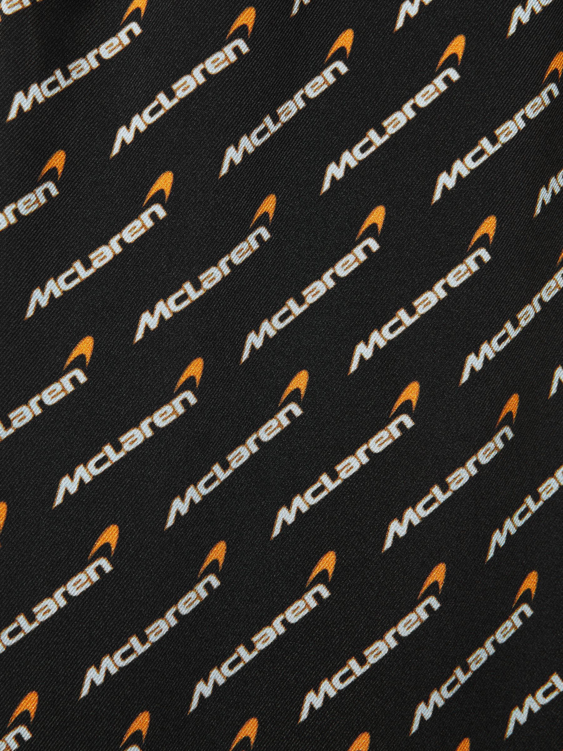 McLaren F1 Silverstone Wide Leg Drawstring Trousers in Black Multi