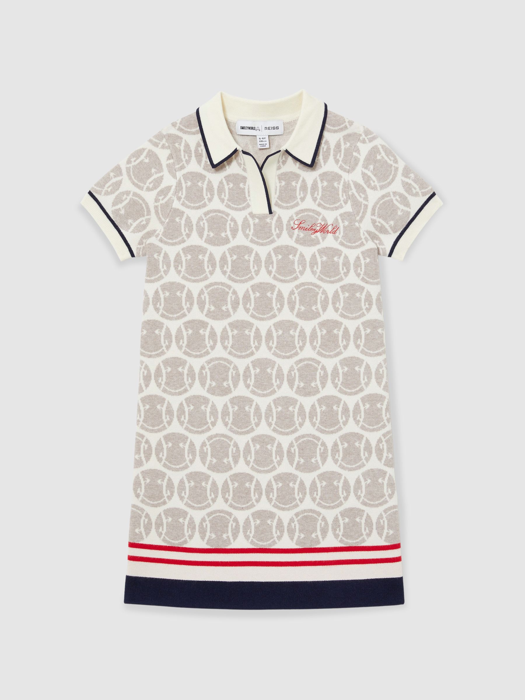 4-9 yrs SmileyWorld | Reiss Knitted Polo Dress in Off White