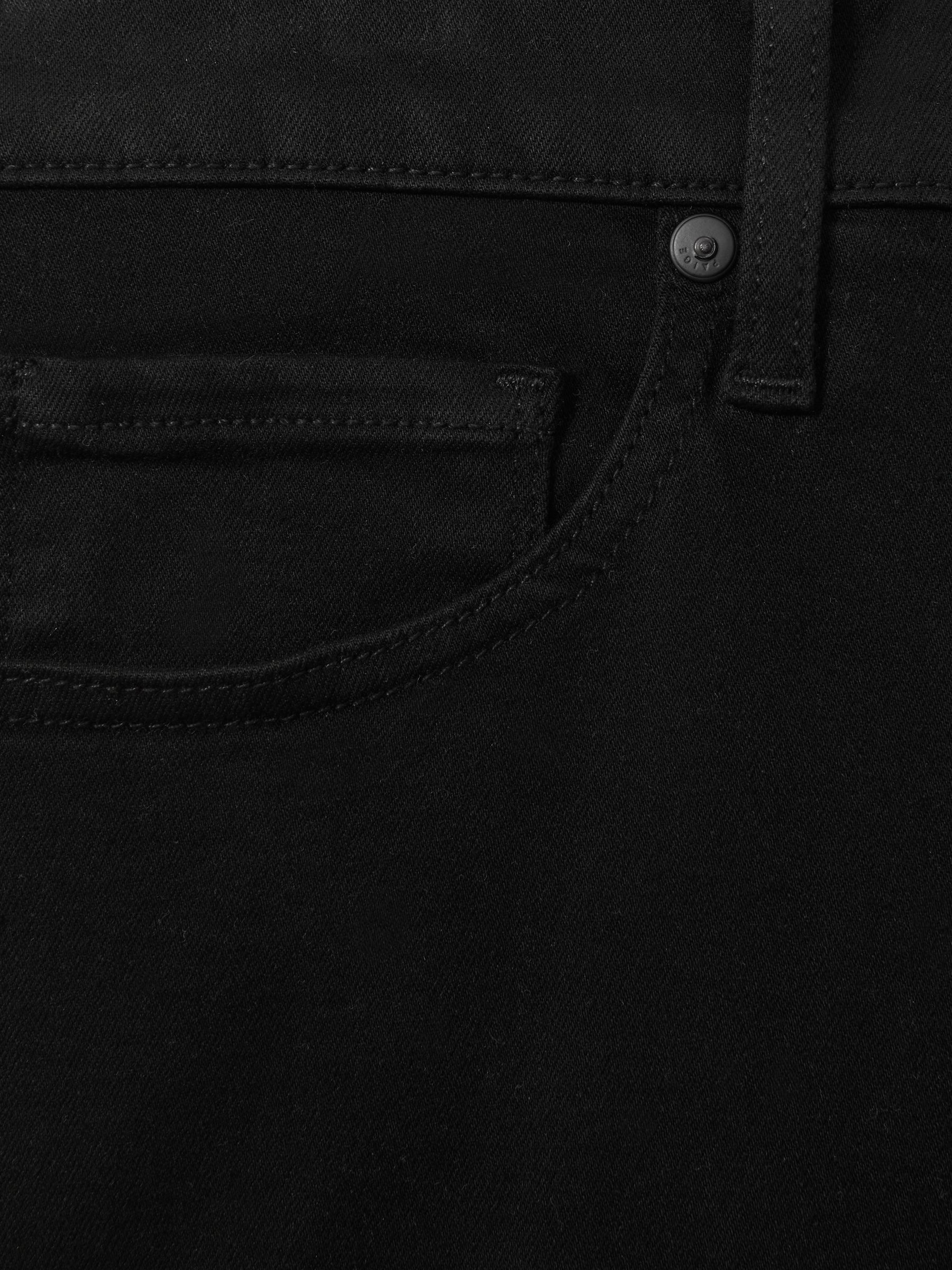 Paige Slim Fit Stretch Jeans in Black Shadow